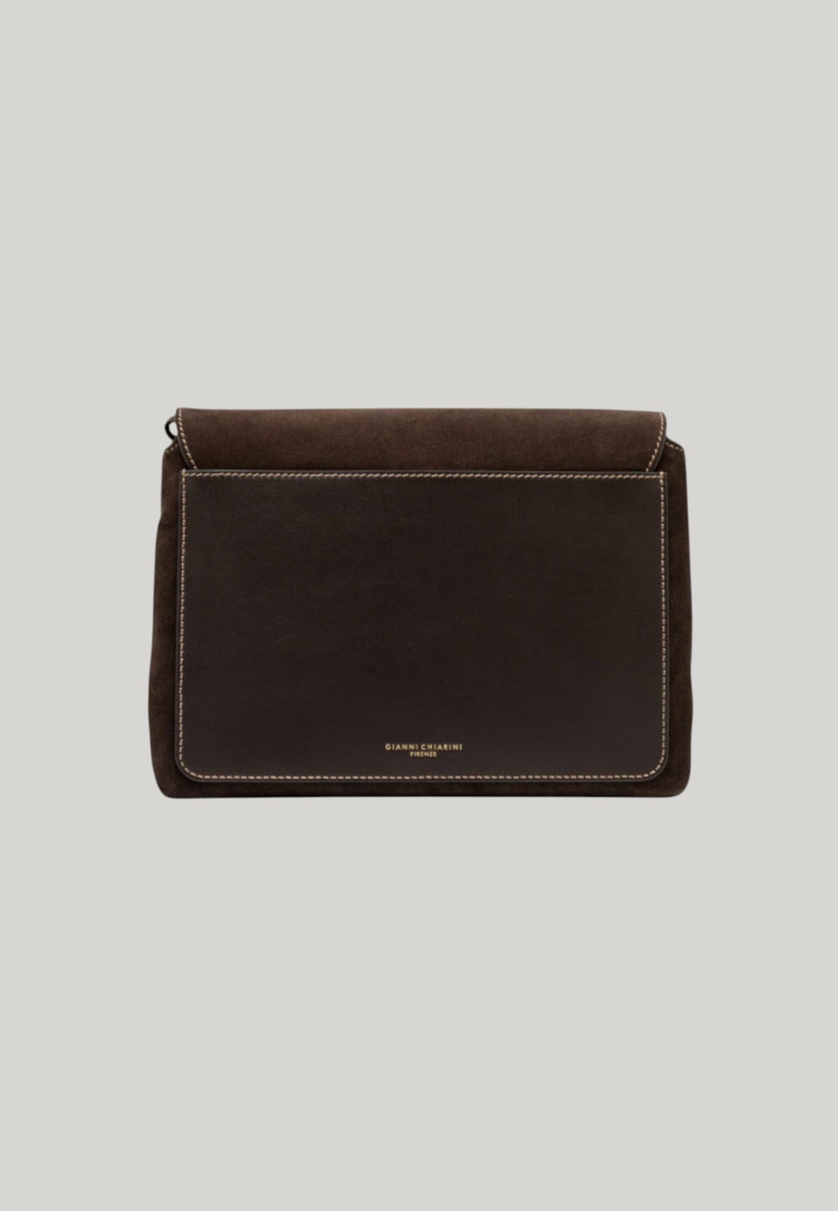 BORSA A TRACOLLA THREE MID MARRONE