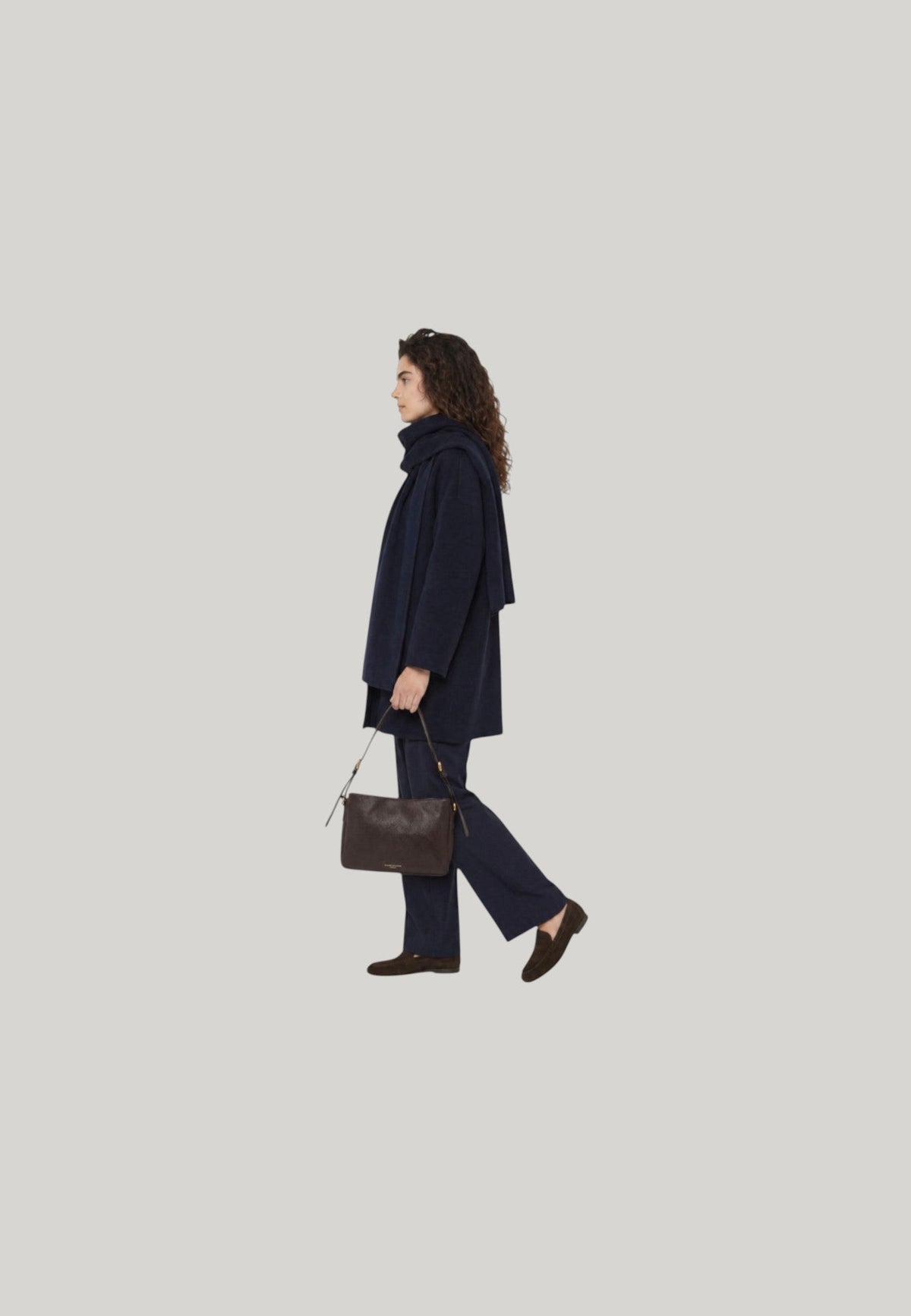 BORSA A SPALLA LAURA MARRONE
