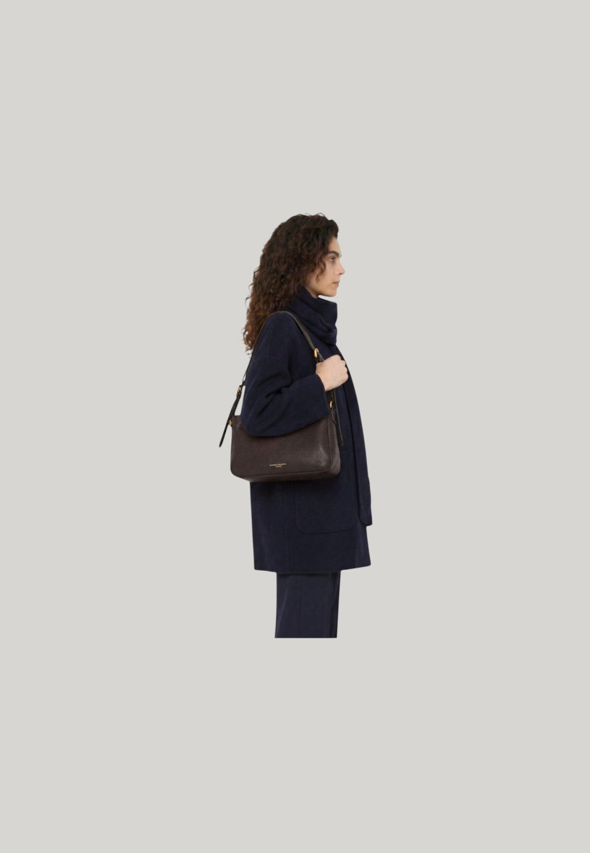 BORSA A SPALLA LAURA MARRONE