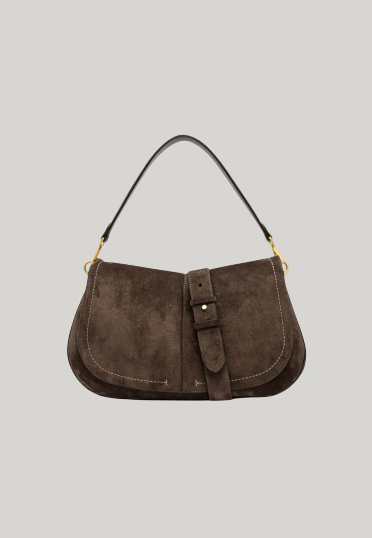BORSA A MANO HELENA ROUND BIG MARRONE