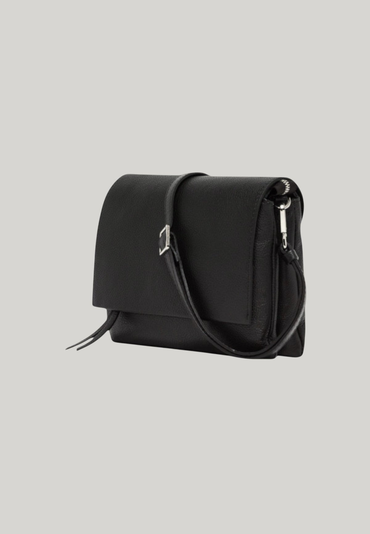 BORSA A TRACOLLA THREE NERA