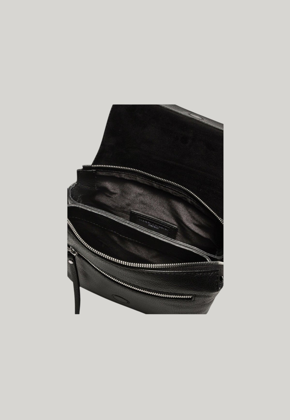 BORSA A TRACOLLA THREE NERA