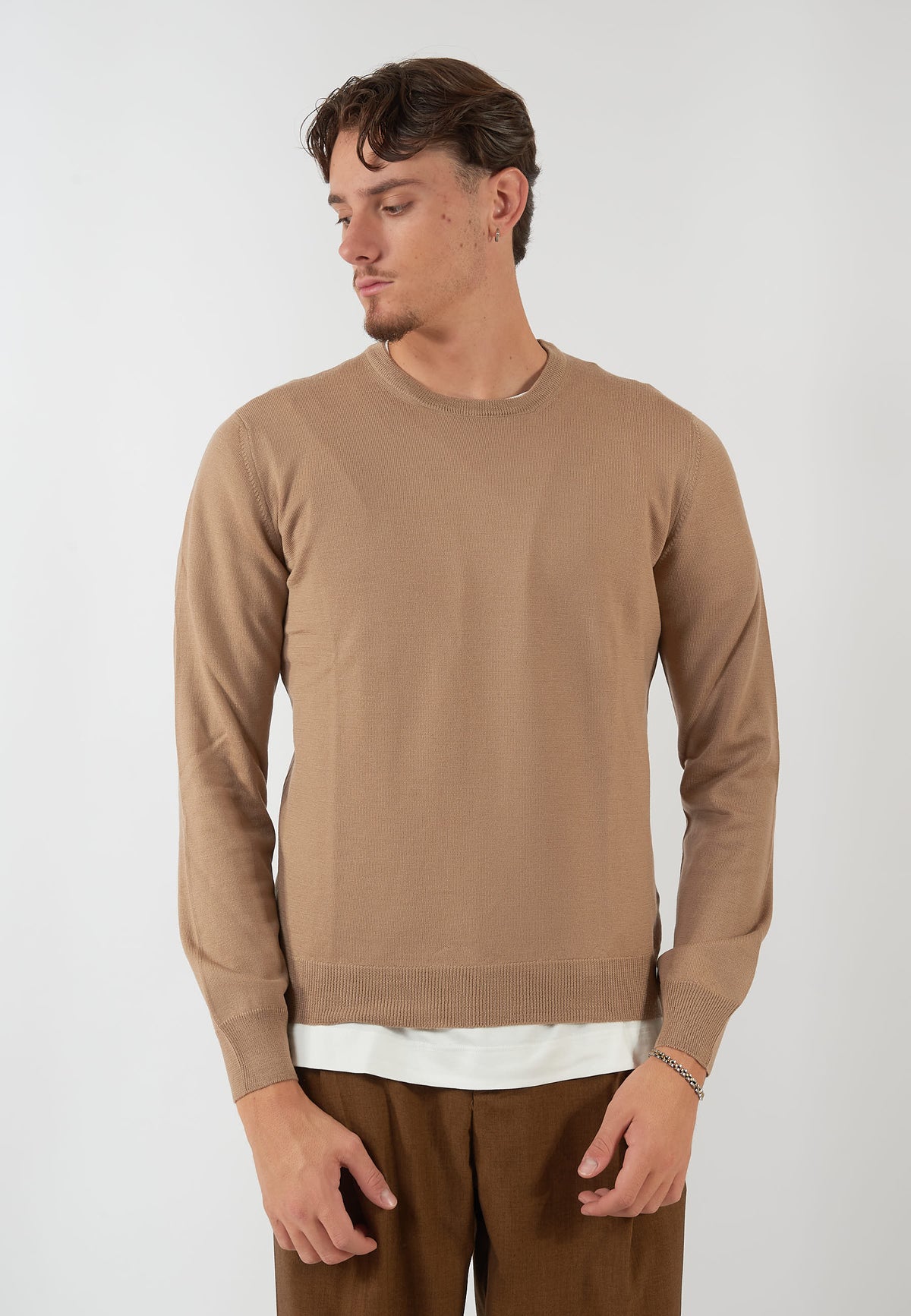MAGLIA PARICOLLO BEIGE