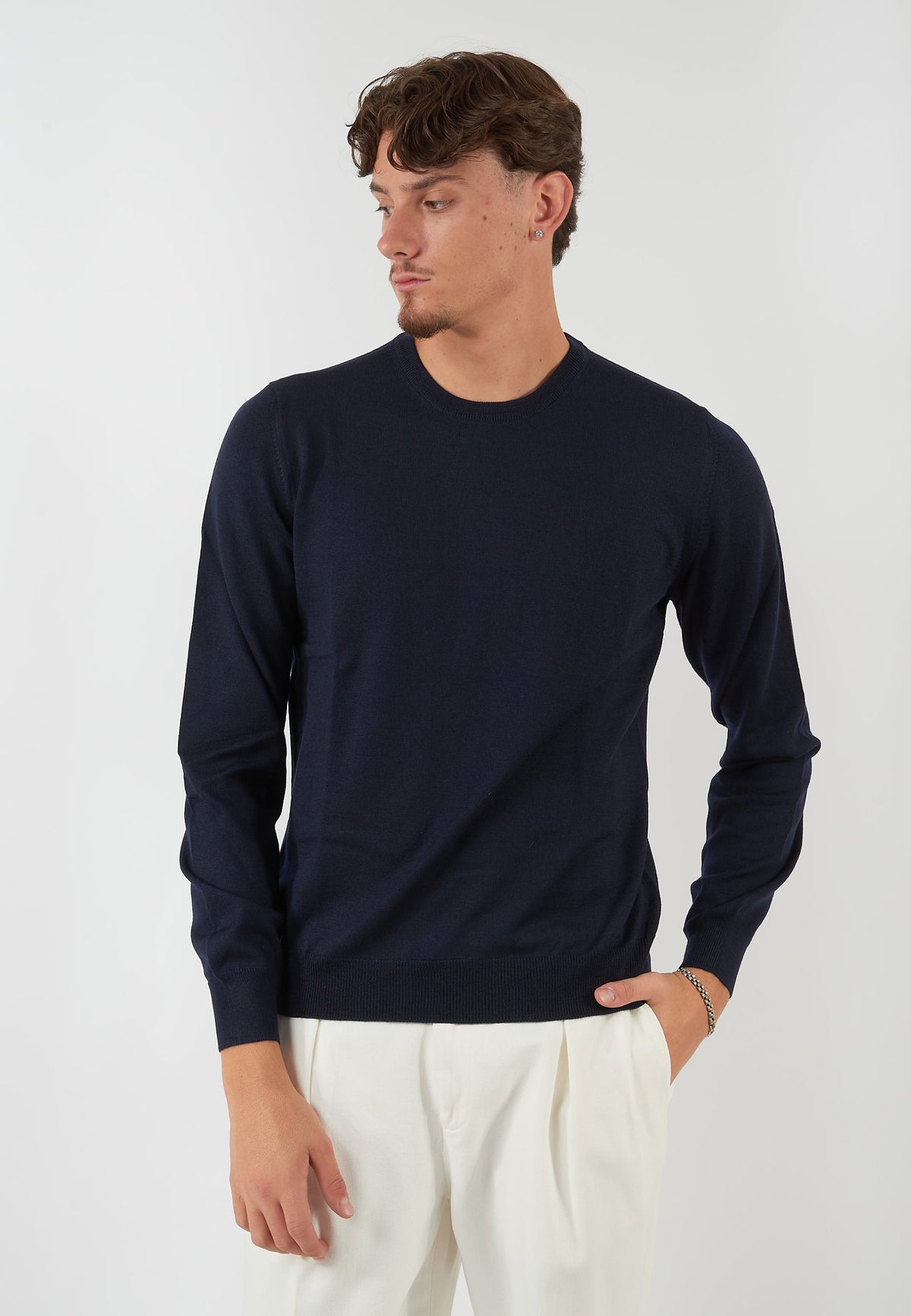 MAGLIA PARICOLLO BLU NAVY