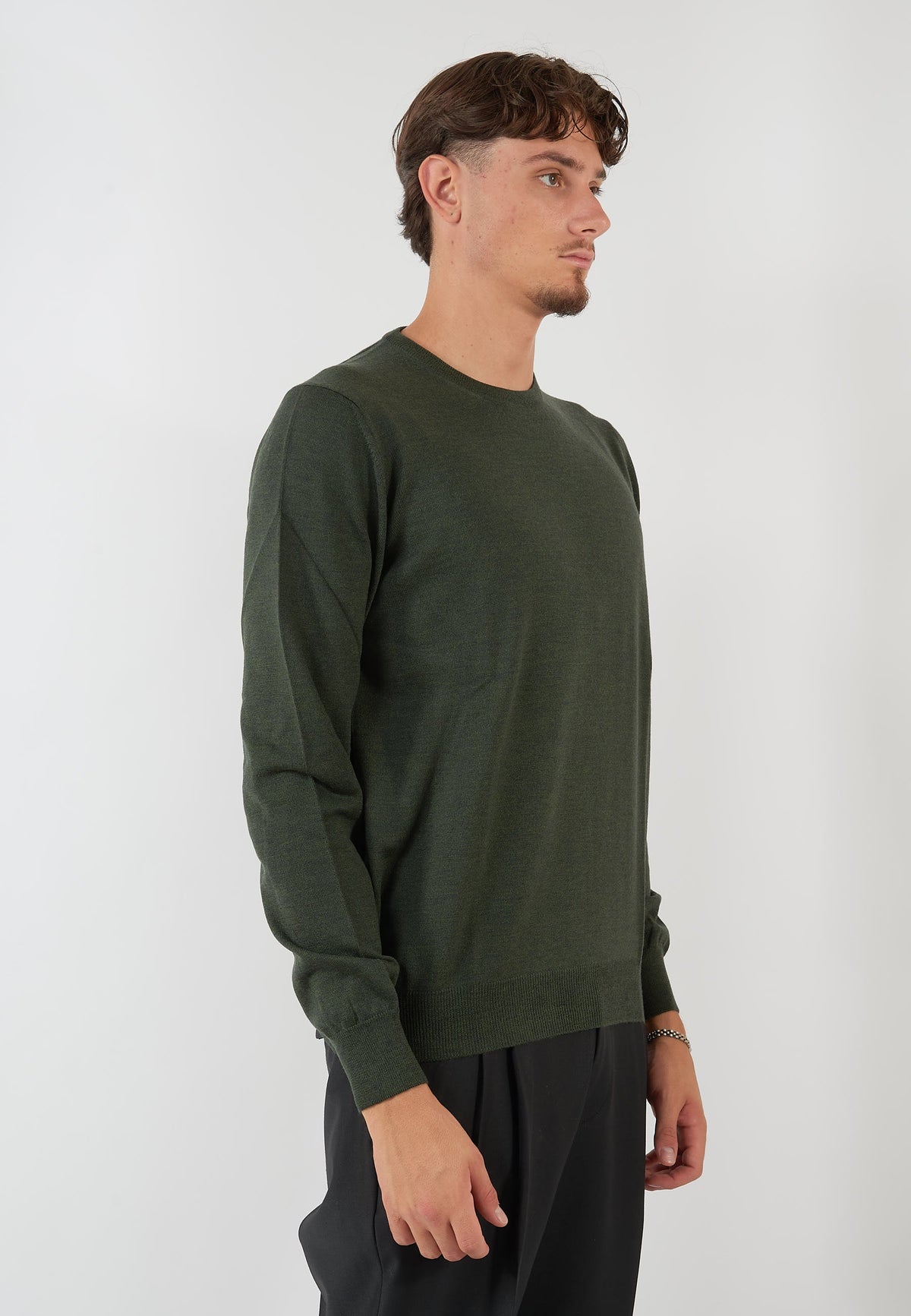 MAGLIA PARICOLLO VERDE BOSCO