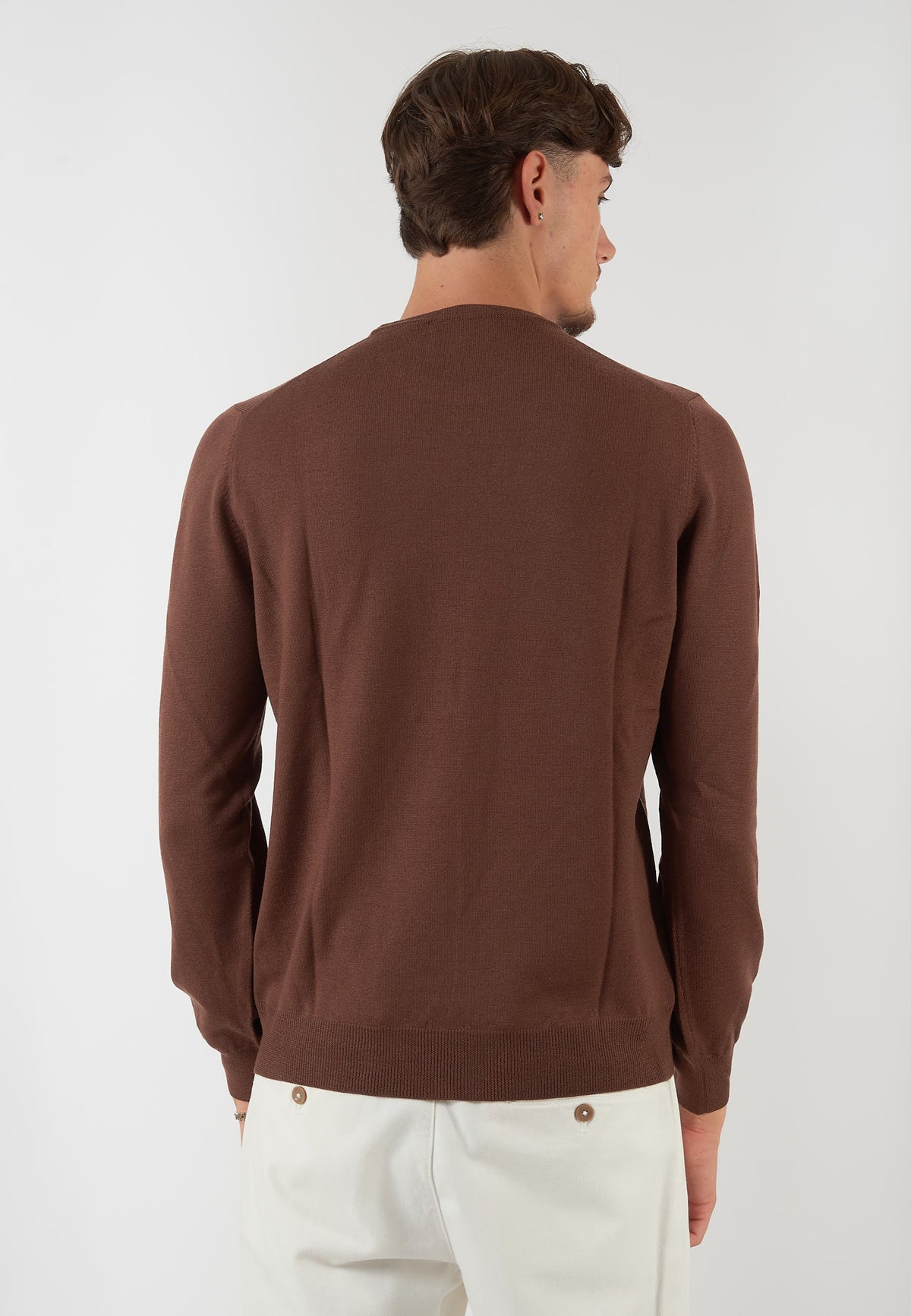 MAGLIA PARICOLLO MARRONE