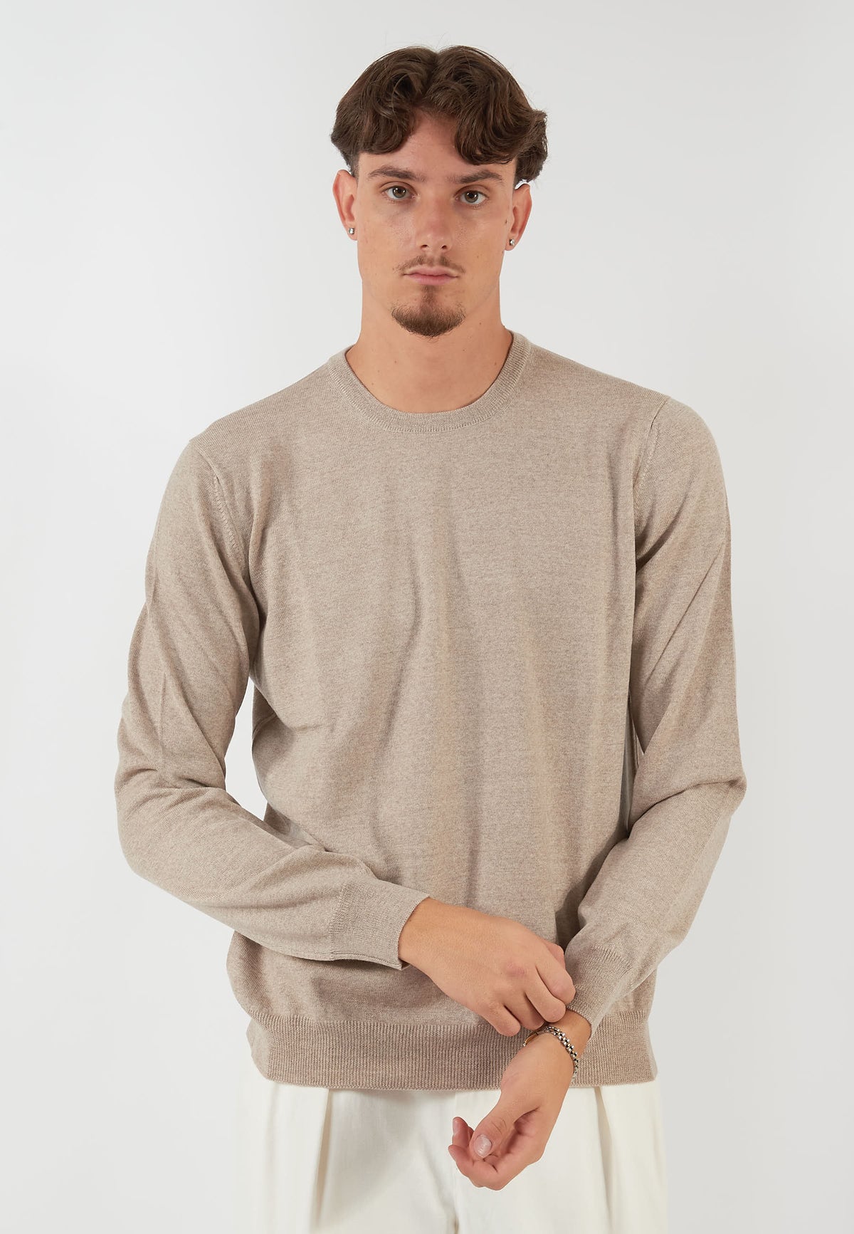 MAGLIA PARICOLLO NOCCIOLA