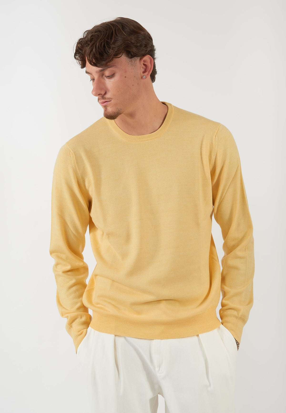 MAGLIA PARICOLLO GIALLO