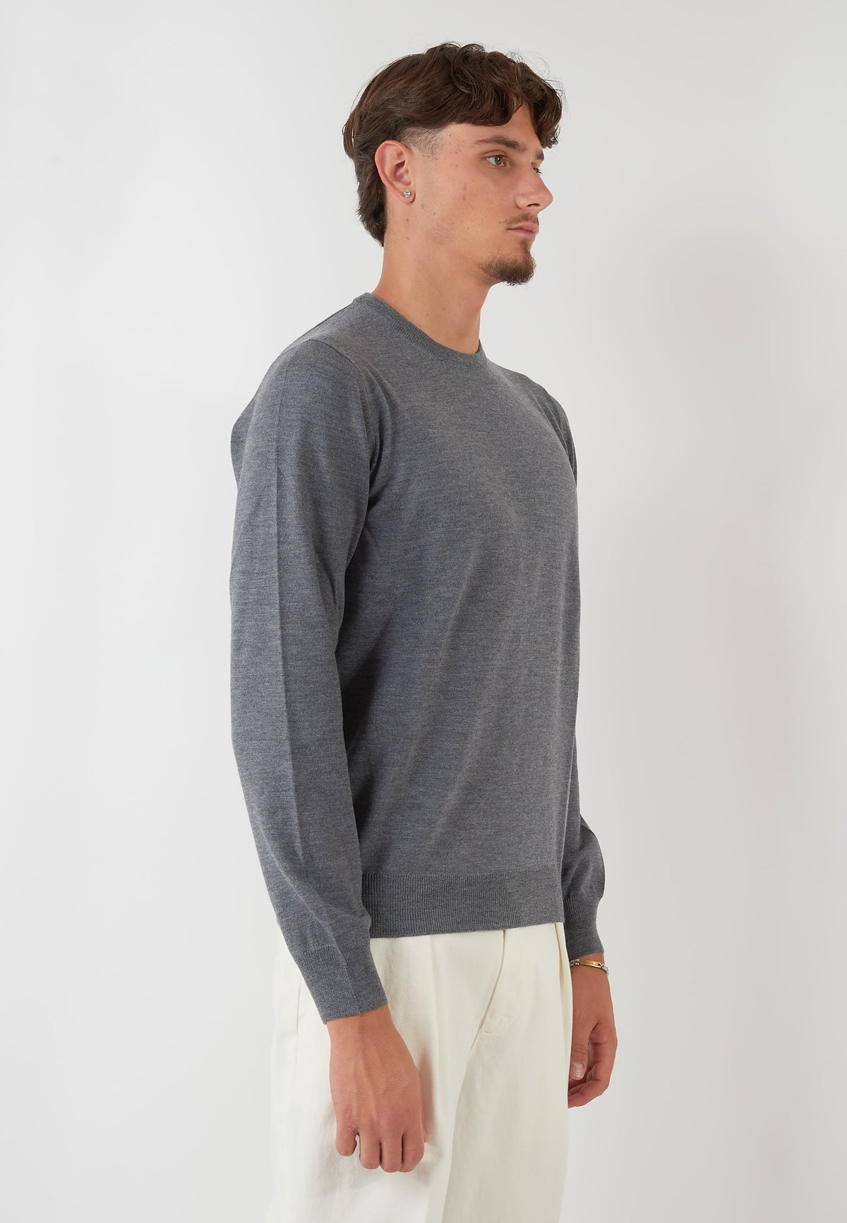 MAGLIA PARICOLLO GRIGIO
