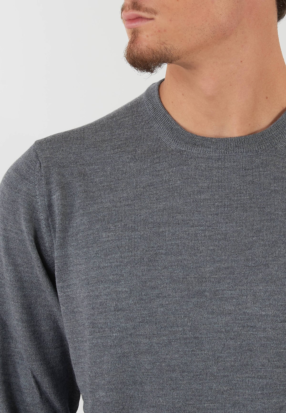 MAGLIA PARICOLLO GRIGIO