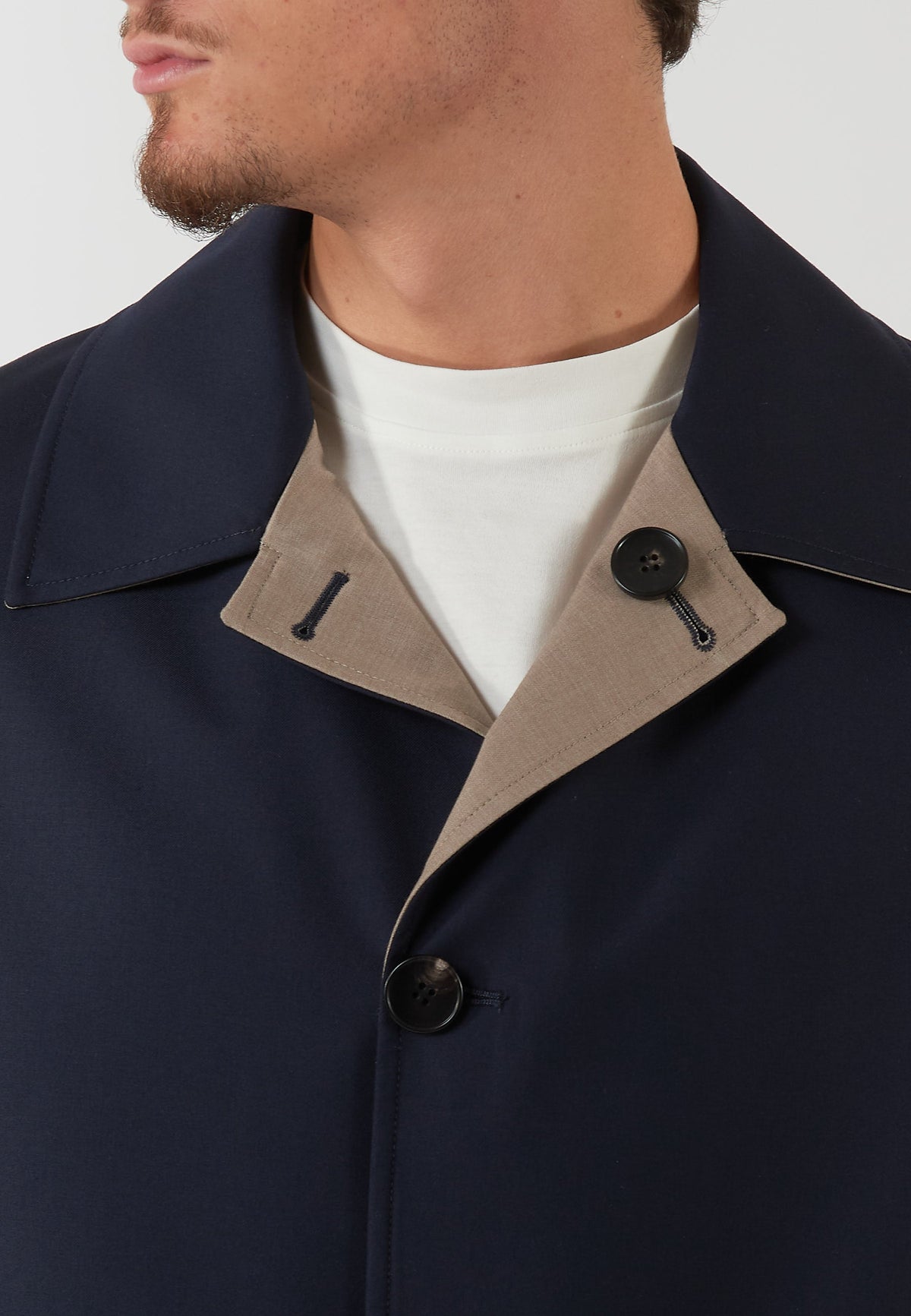 TRENCH SOPRABITO BLU