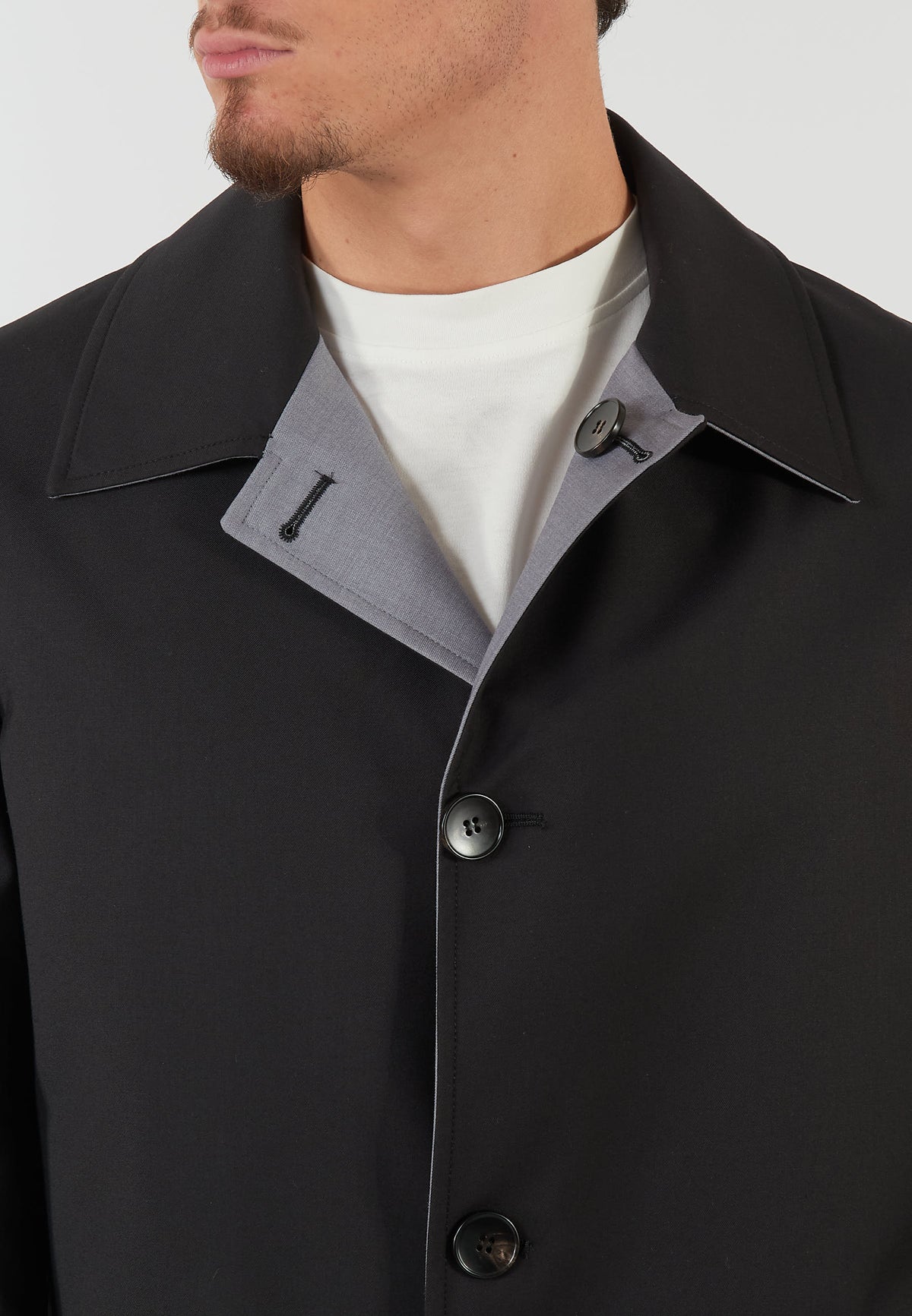 TRENCH SOPRABITO NERO