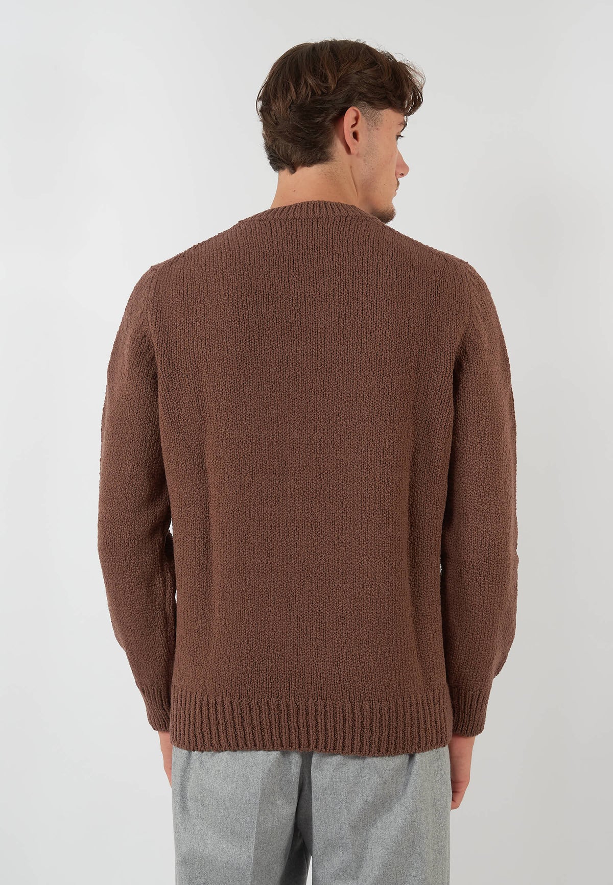 MAGLIA PARICOLLO MARRONE