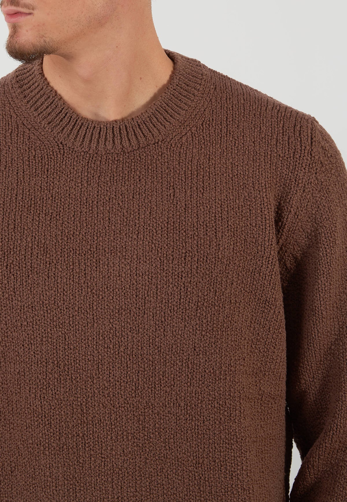 MAGLIA PARICOLLO MARRONE