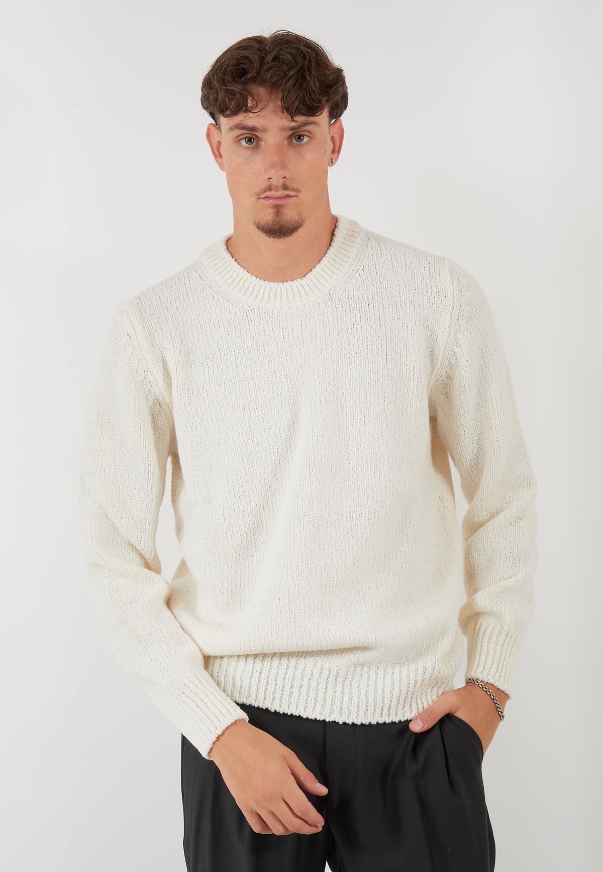 MAGLIA PARICOLLO PANNA