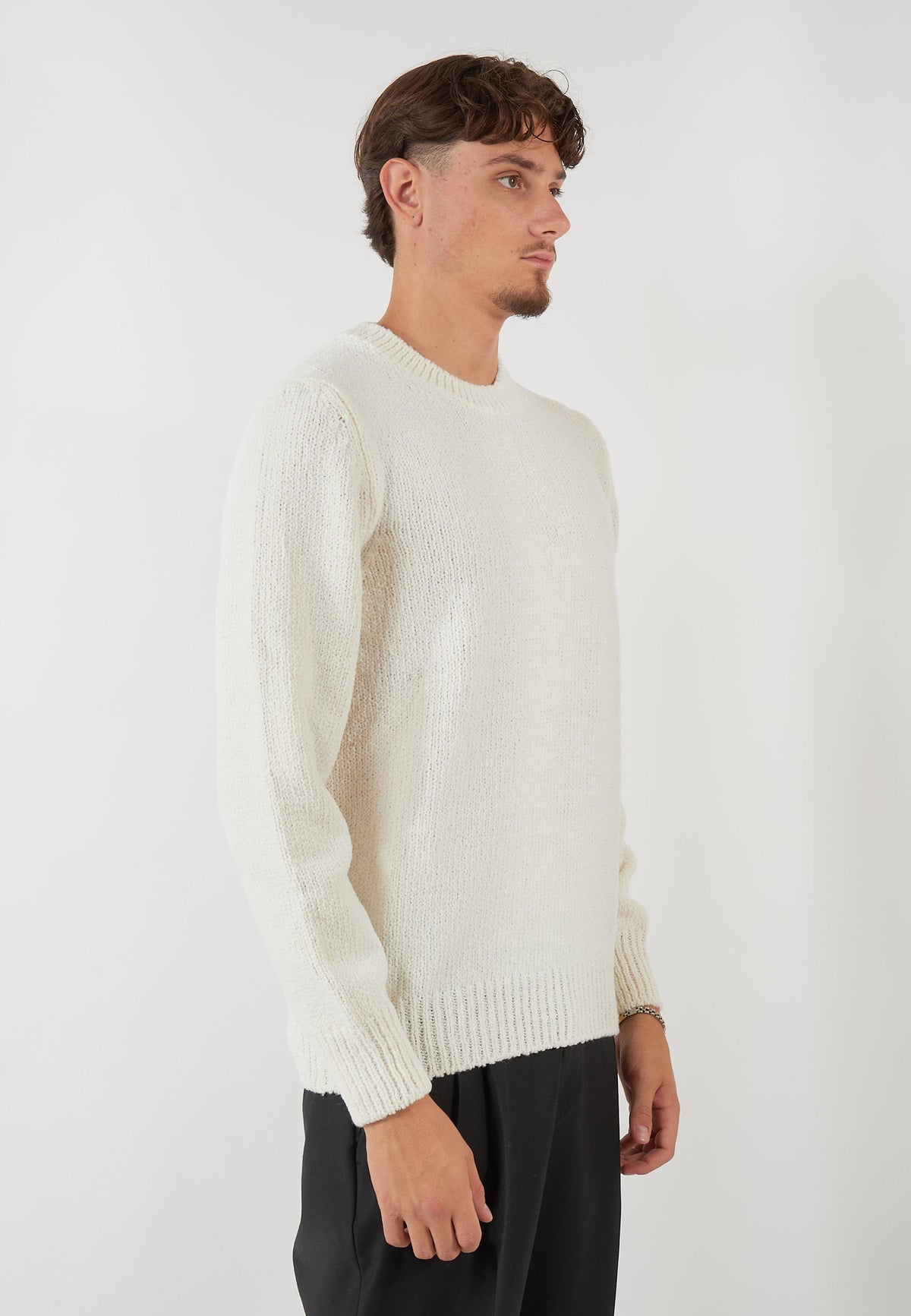MAGLIA PARICOLLO PANNA
