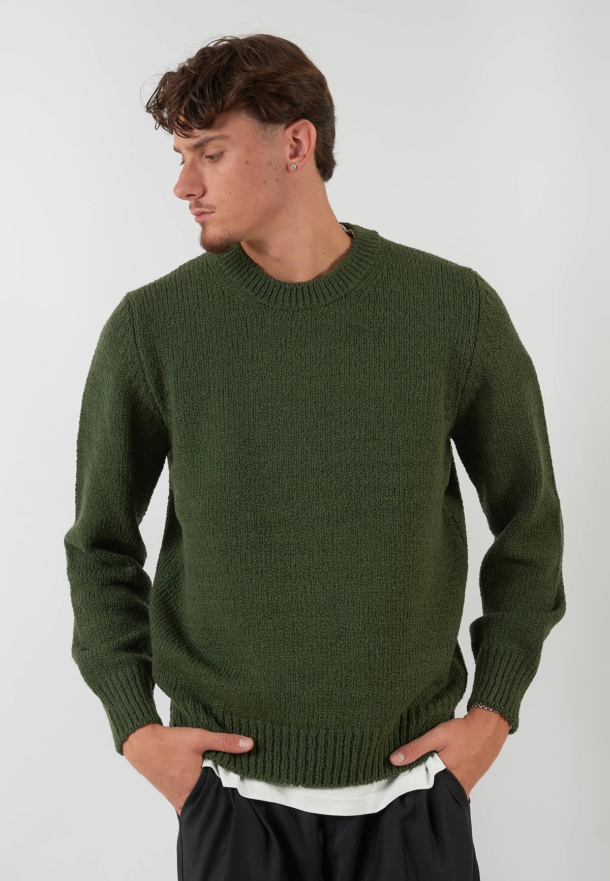 MAGLIA PARICOLLO VERDE