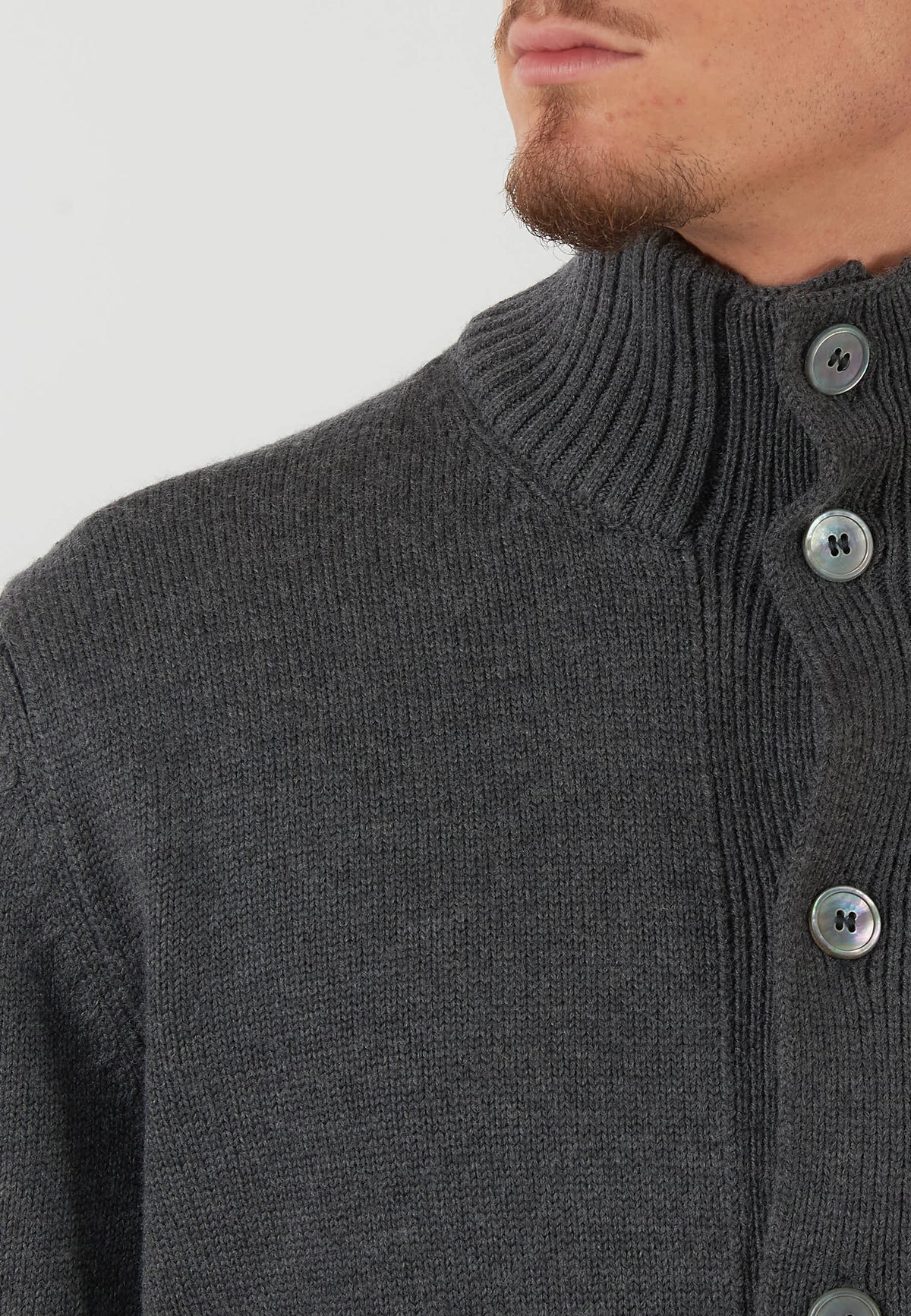 CARDIGAN COREANO GRIGIO