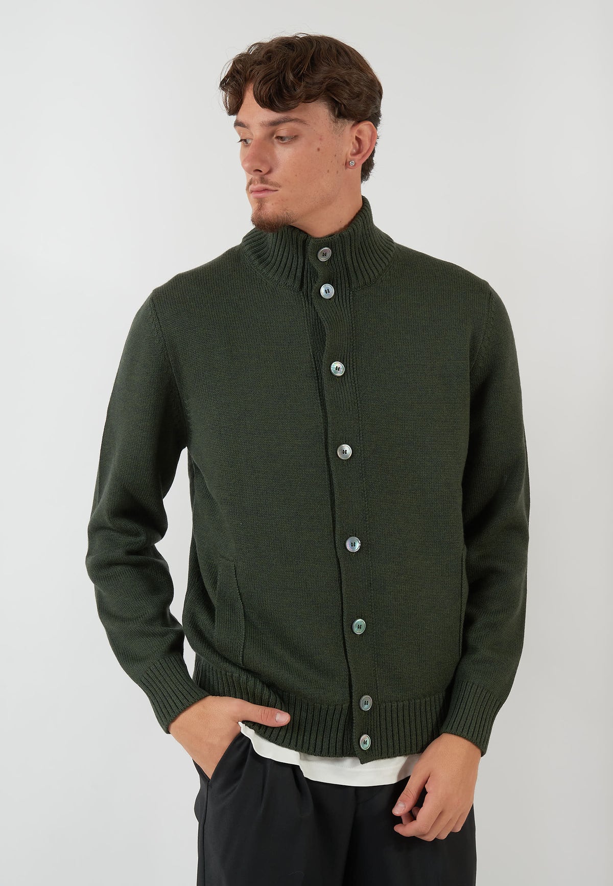 CARDIGAN COREANO VERDE