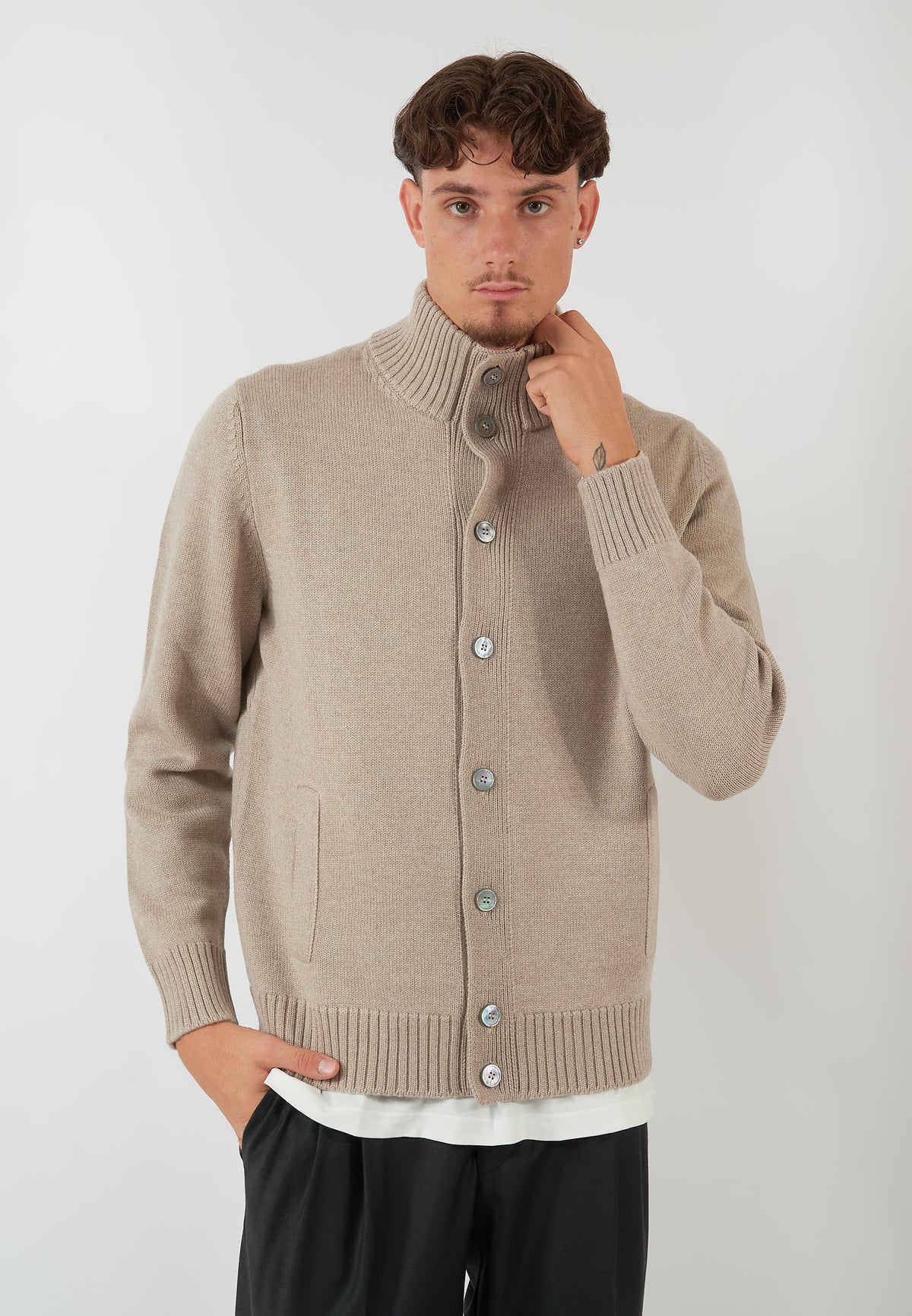 CARDIGAN COREANO BEIGE