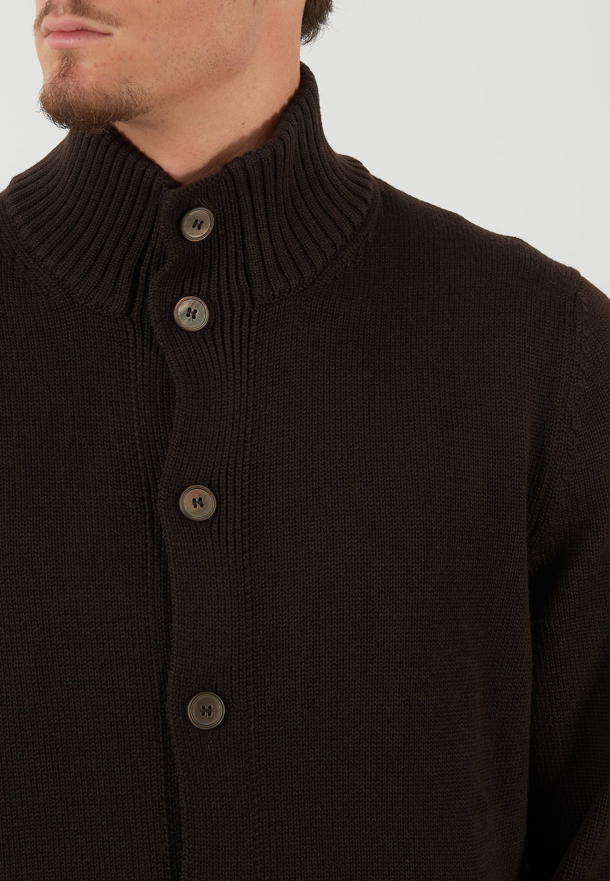 CARDIGAN COREANO MARRONE