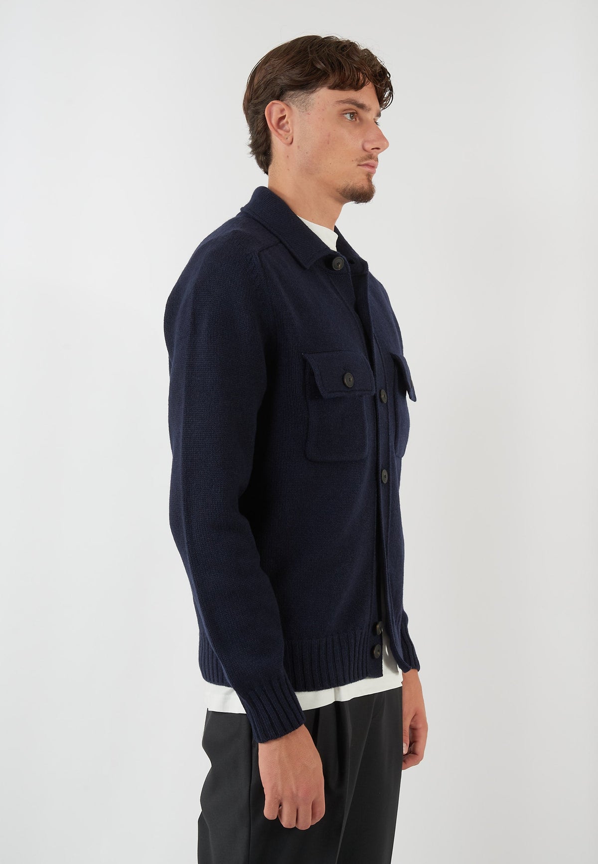GIACCA IN MAGLIA BLU