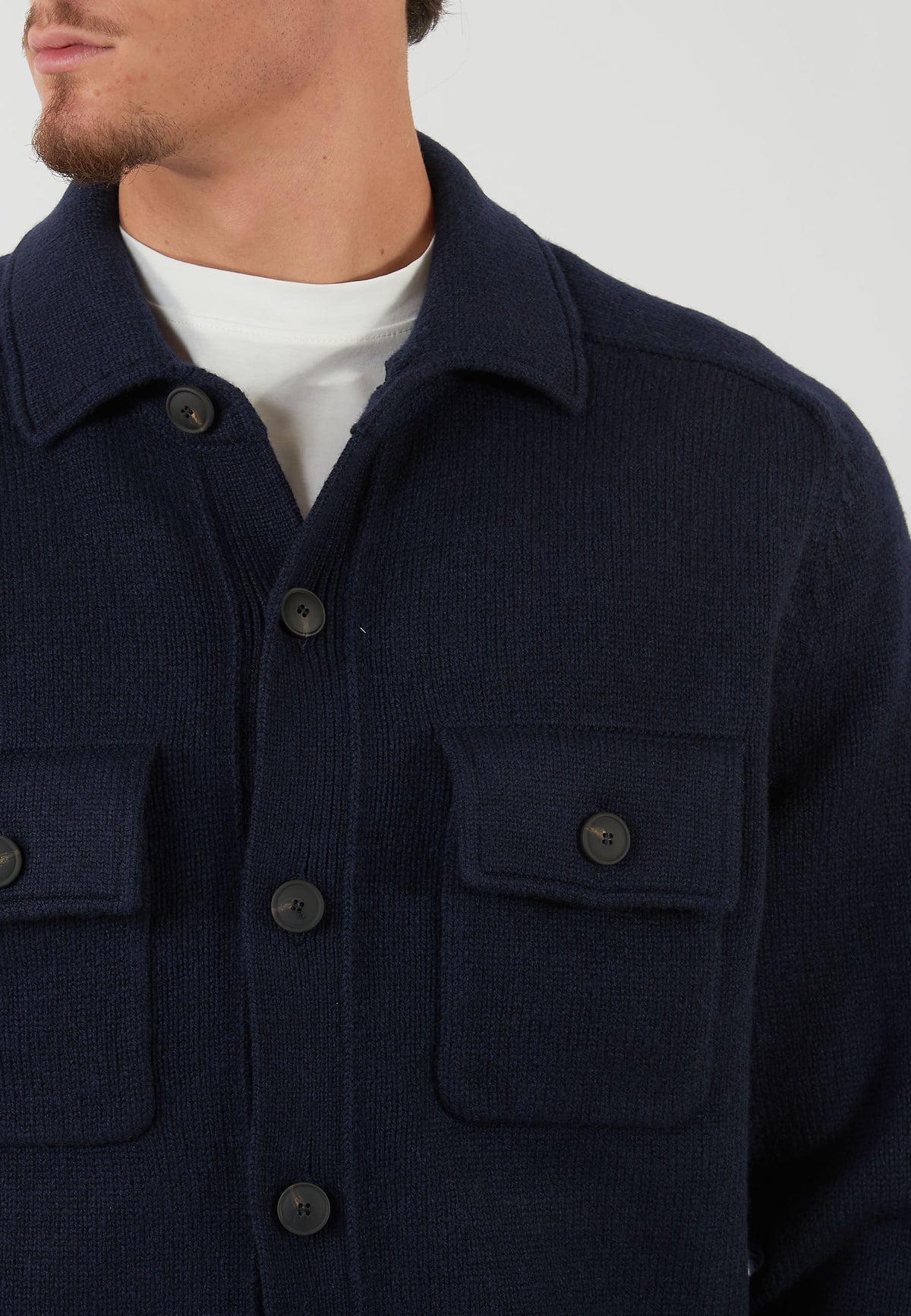 GIACCA IN MAGLIA BLU