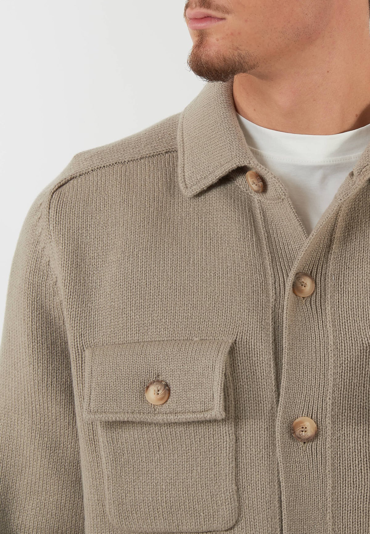 GIACCA IN MAGLIA SABBIA