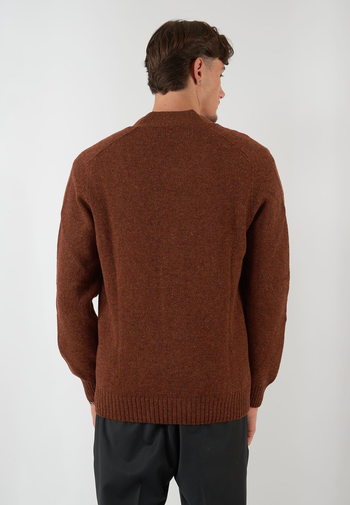 CARDIGAN MARRONE