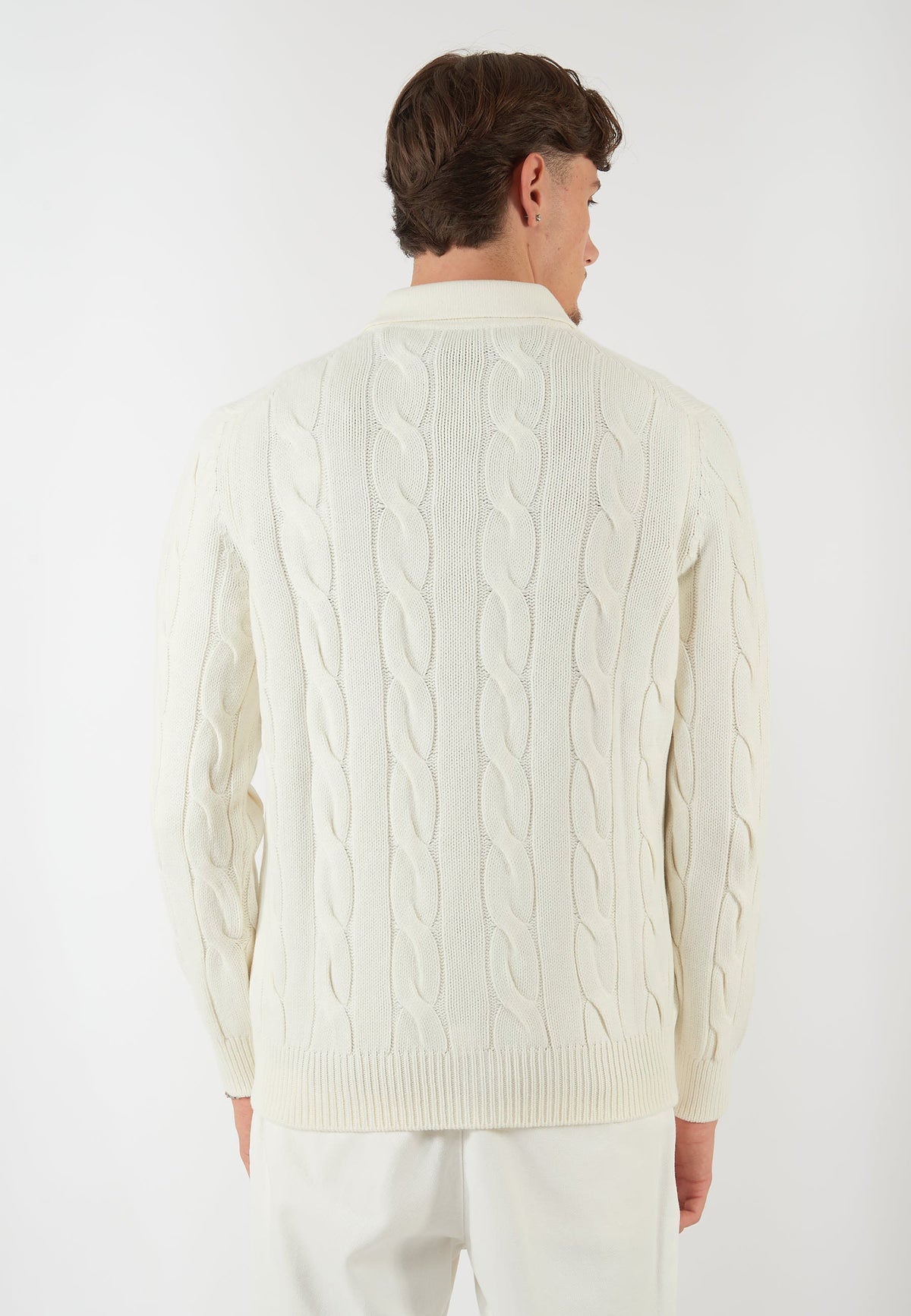 GIACCA IN MAGLIA PANNA