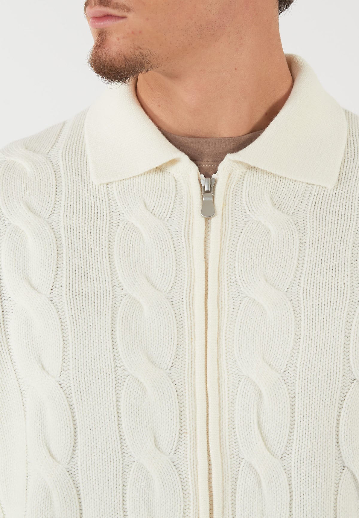 GIACCA IN MAGLIA PANNA