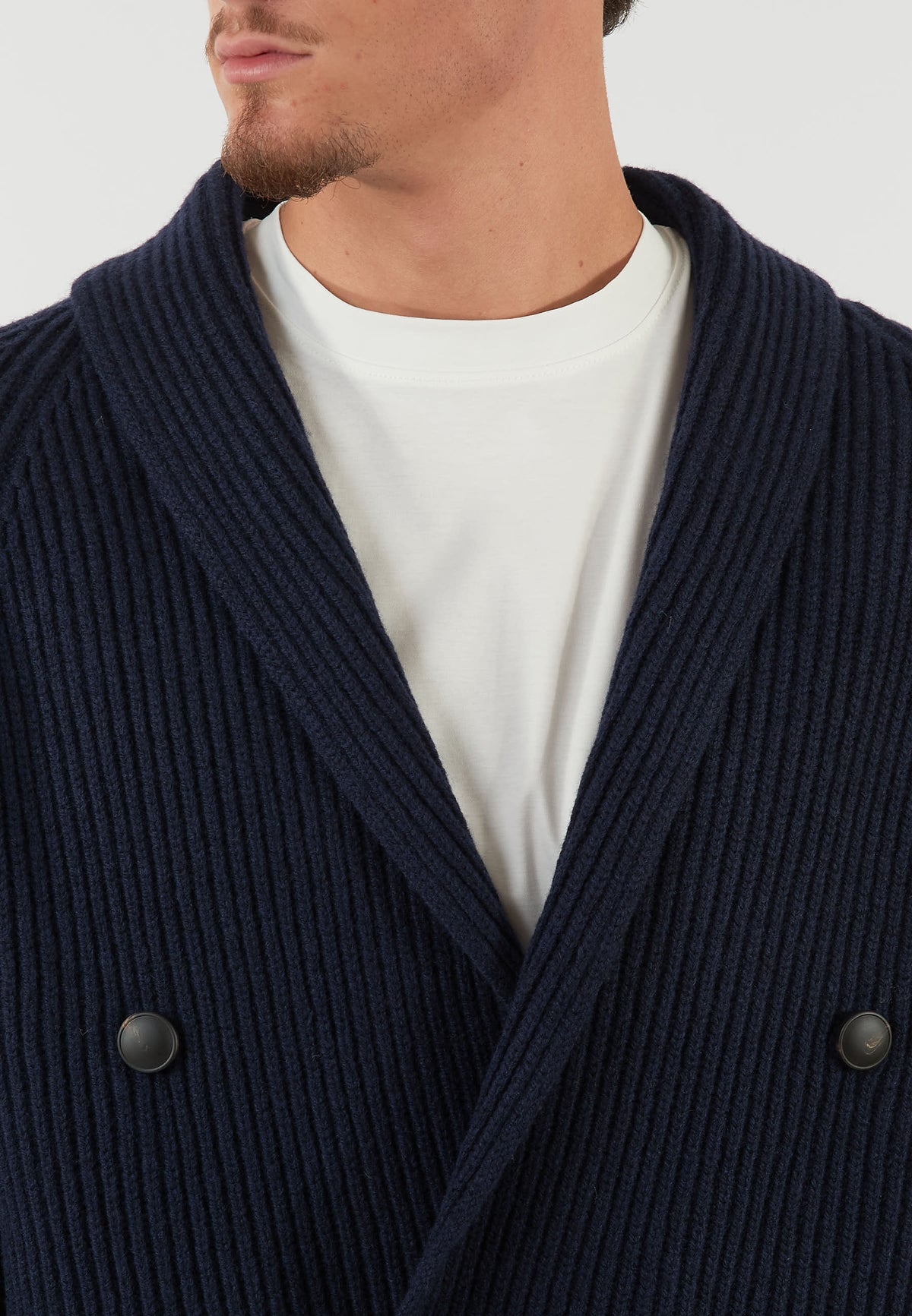 CARDIGAN DOPPIO PETTO BLU