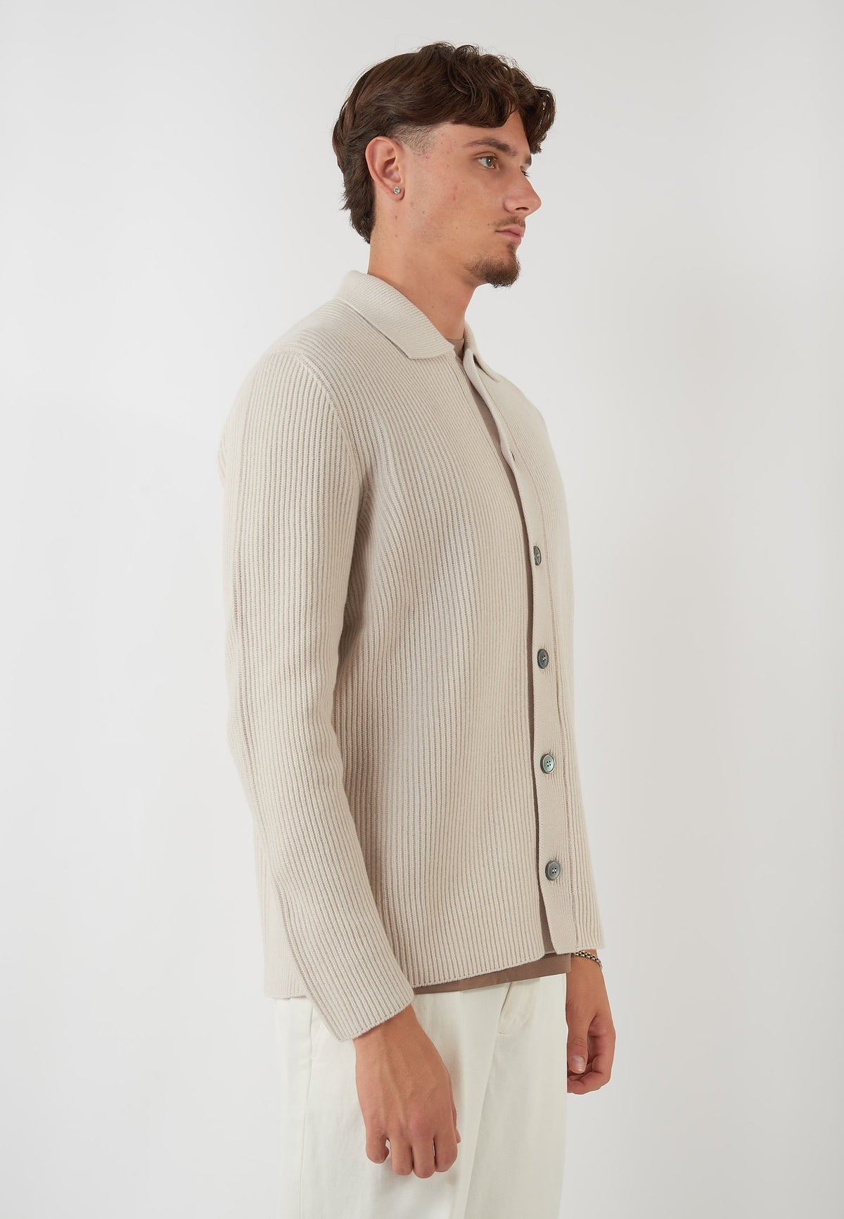 CAMICIA IN MAGLIA BEIGE