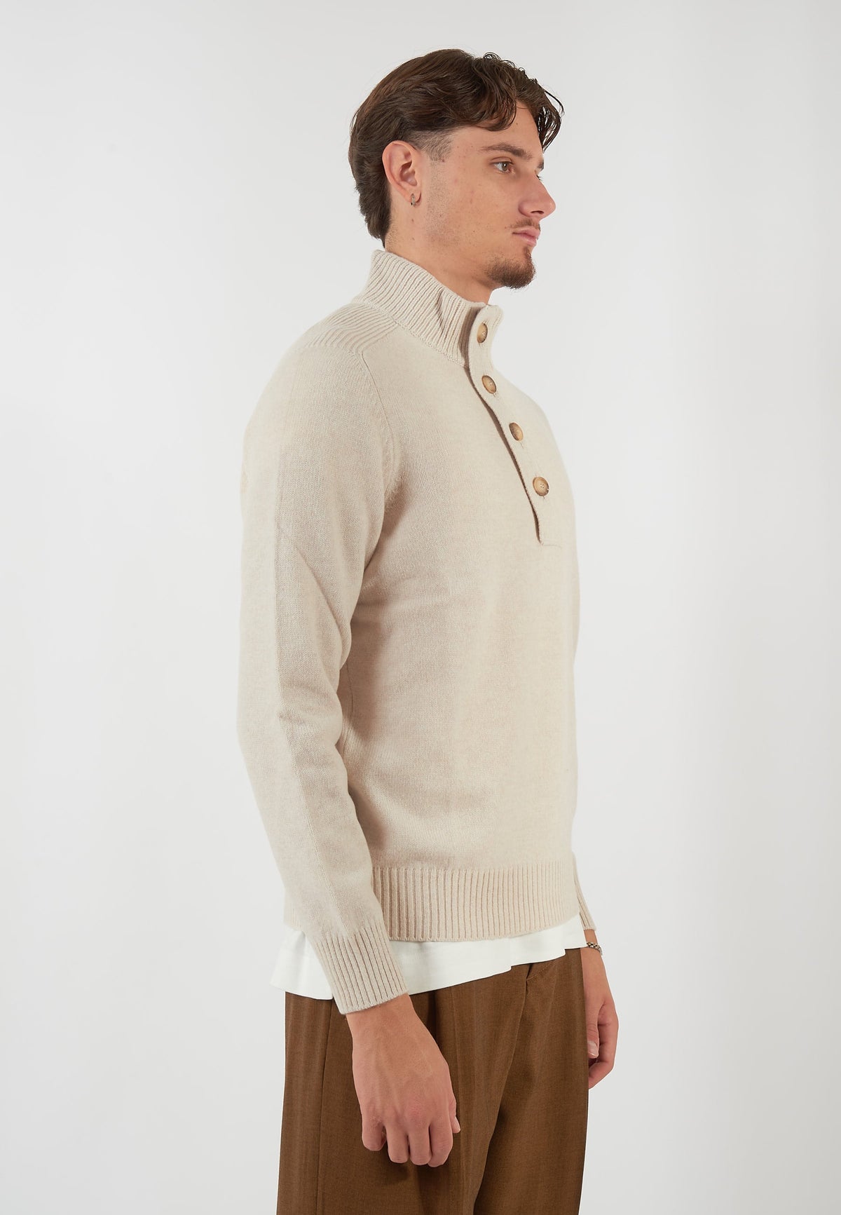 MAGLIA LUPO BEIGE