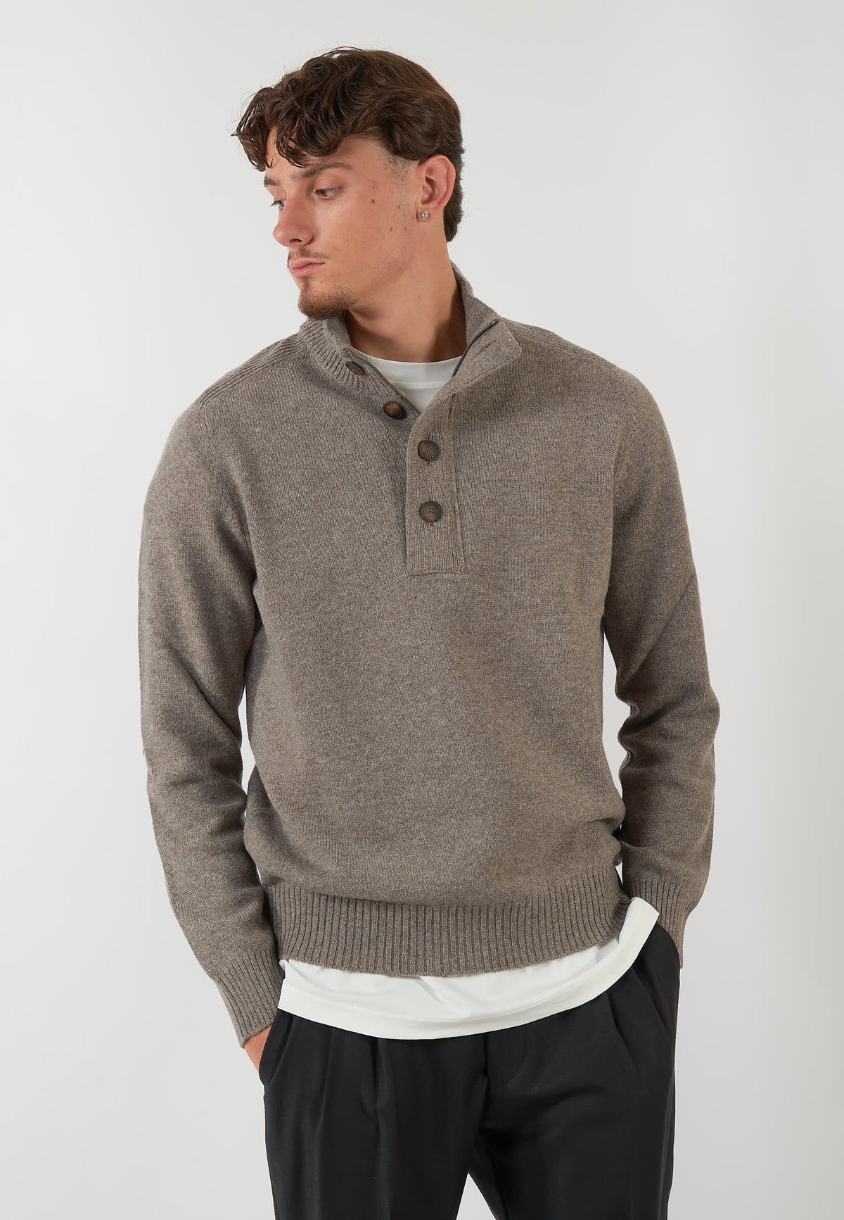 MAGLIONE TAUPE
