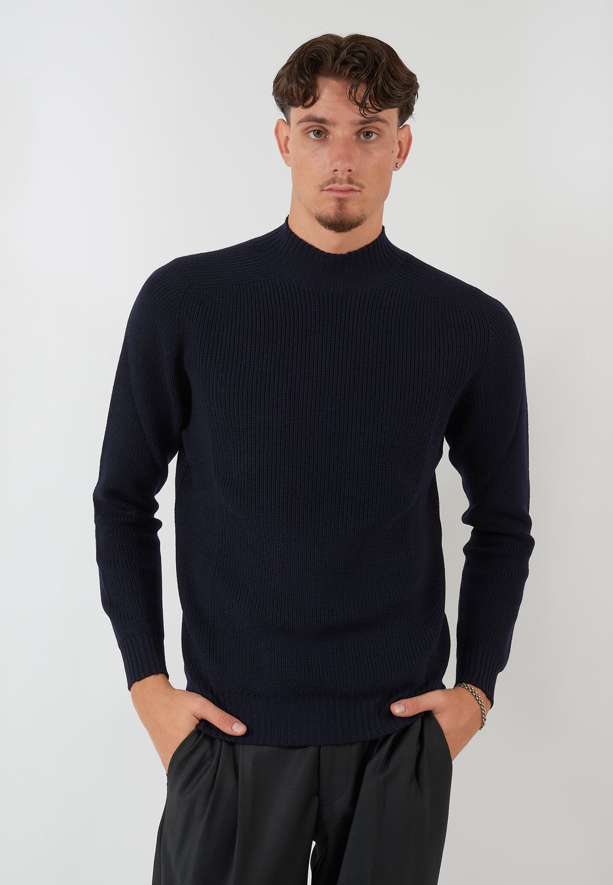MAGLIA LUPO BLU