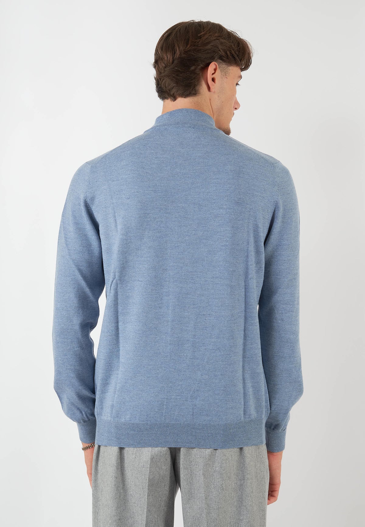 MAGLIA LUPO AZZURRO POLVERE