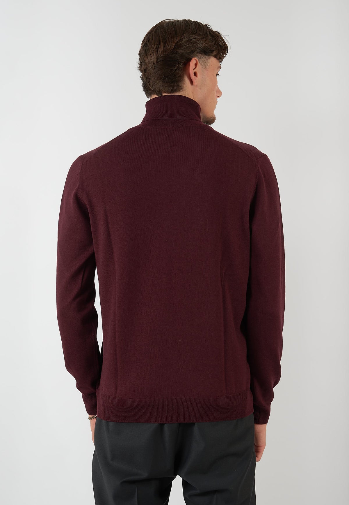 MAGLIA COLLO ALTO BORDEAUX
