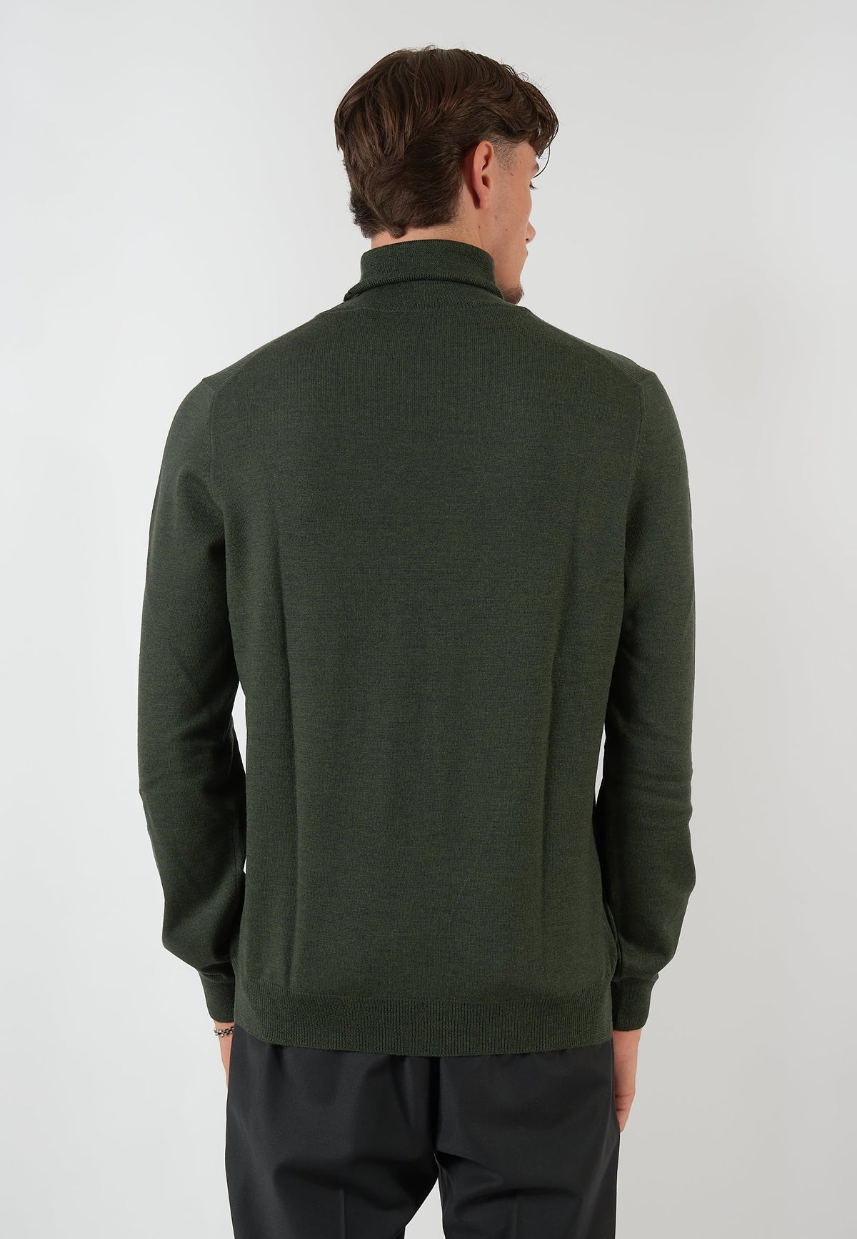 MAGLIA COLLO ALTO VERDE BOSCO
