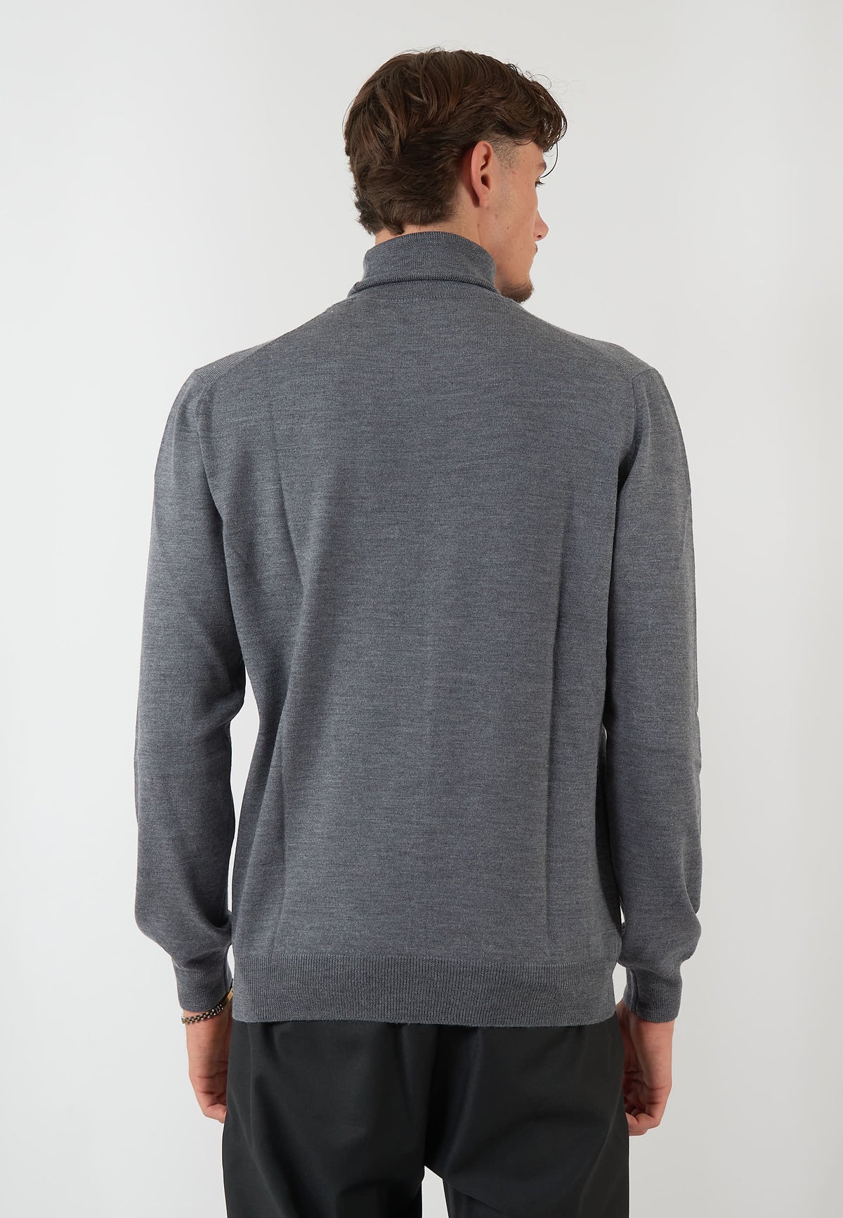 MAGLIA COLLO ALTO GRIGIO