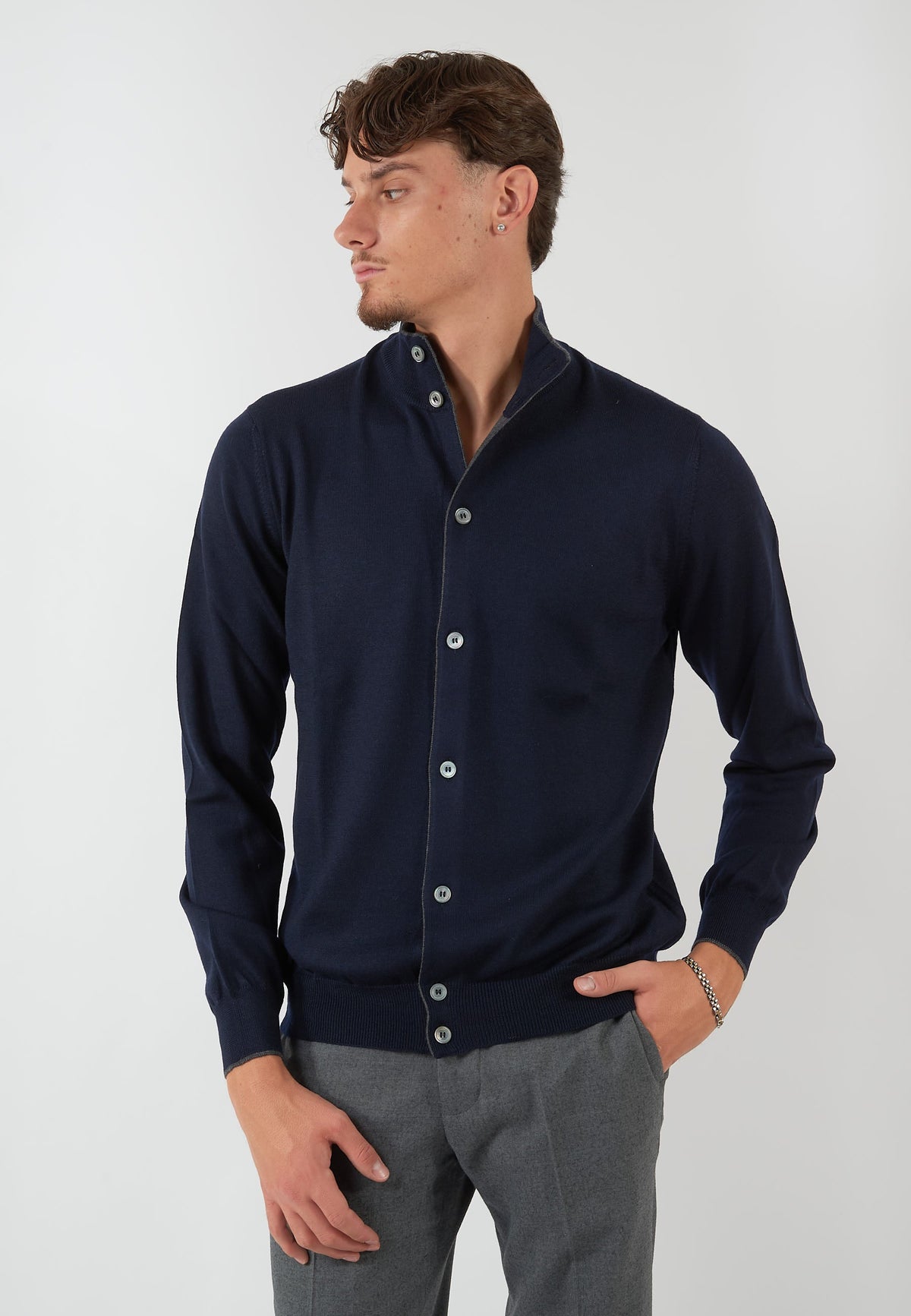 MAGLIA COREANA BLU