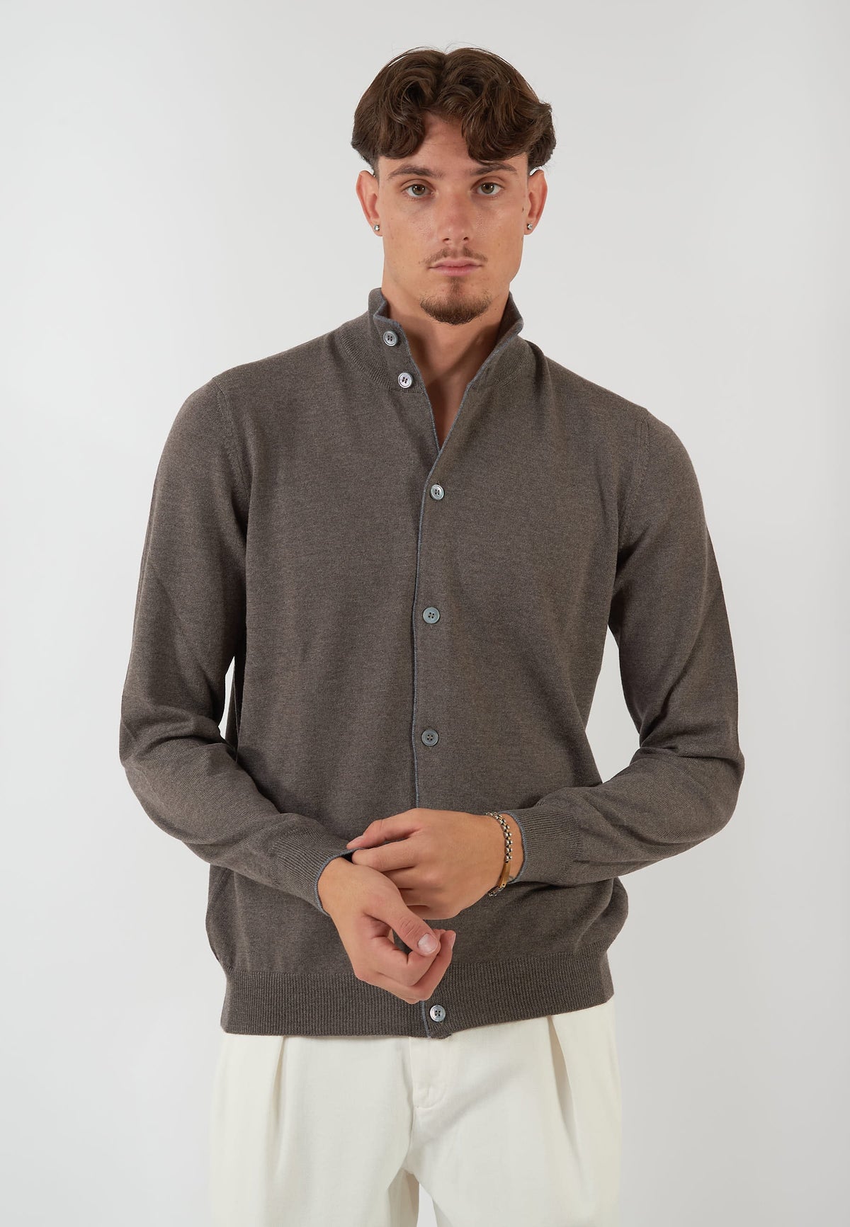 MAGLIA COREANA TAUPE