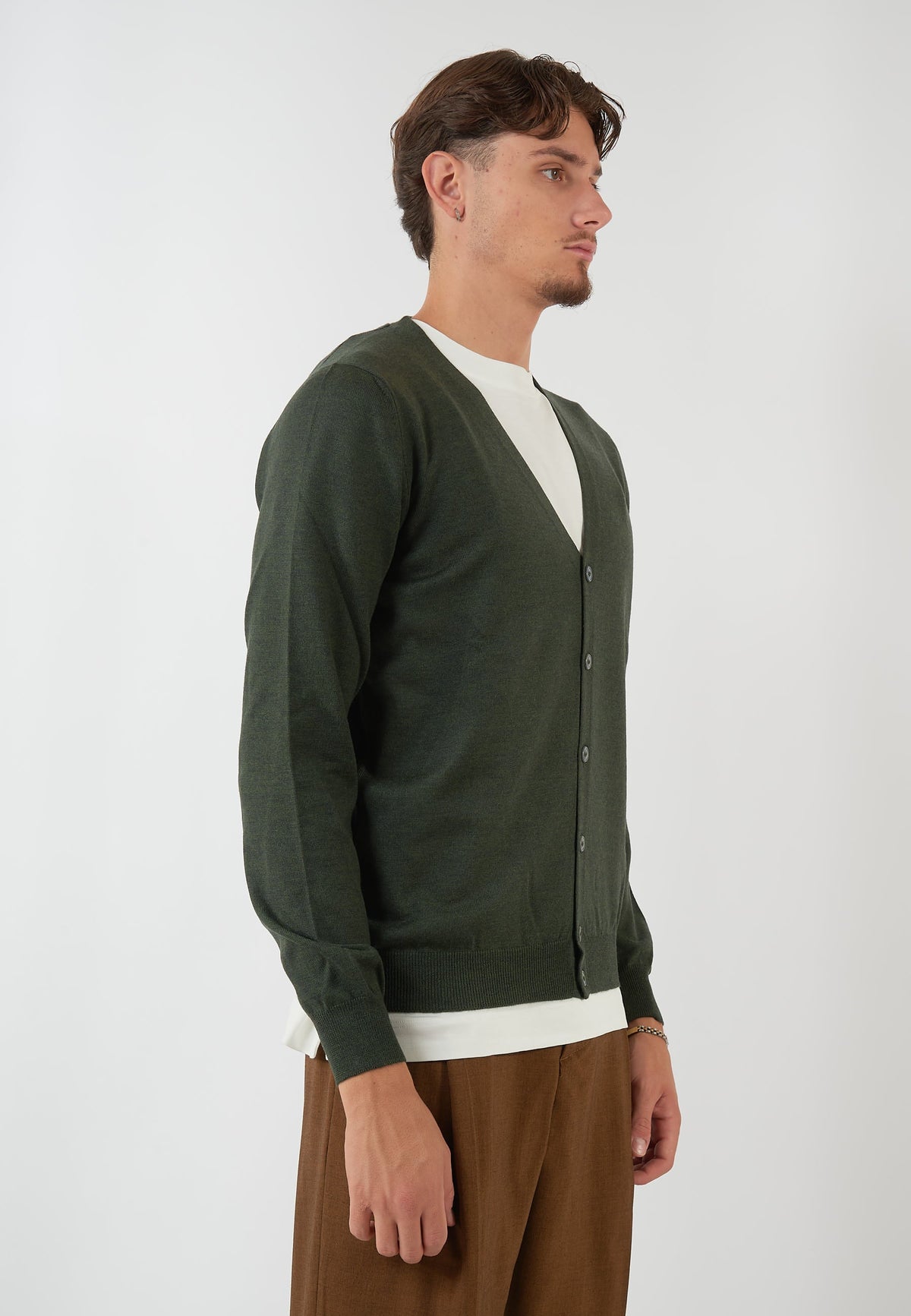 CARDIGAN VERDE BOSCO