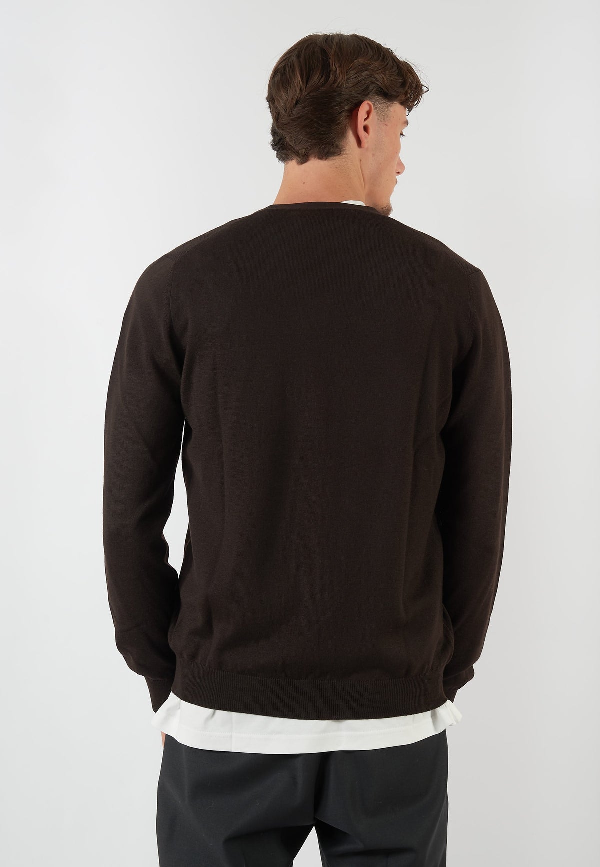 CARDIGAN MARRONE
