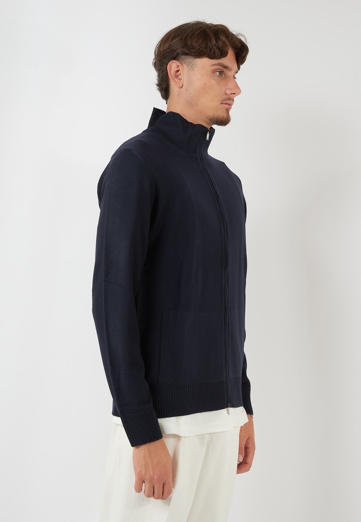 MAGLIA BLOUSON BLU