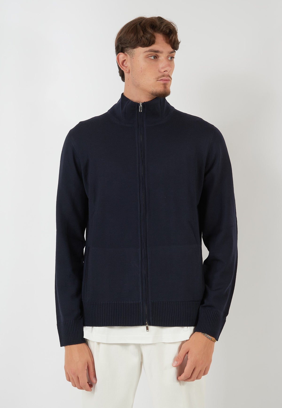MAGLIA BLOUSON BLU