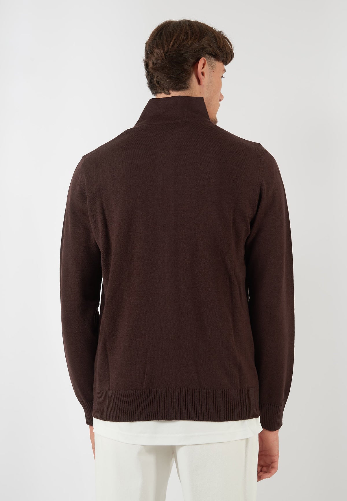 MAGLIA BLOUSON MARRONE