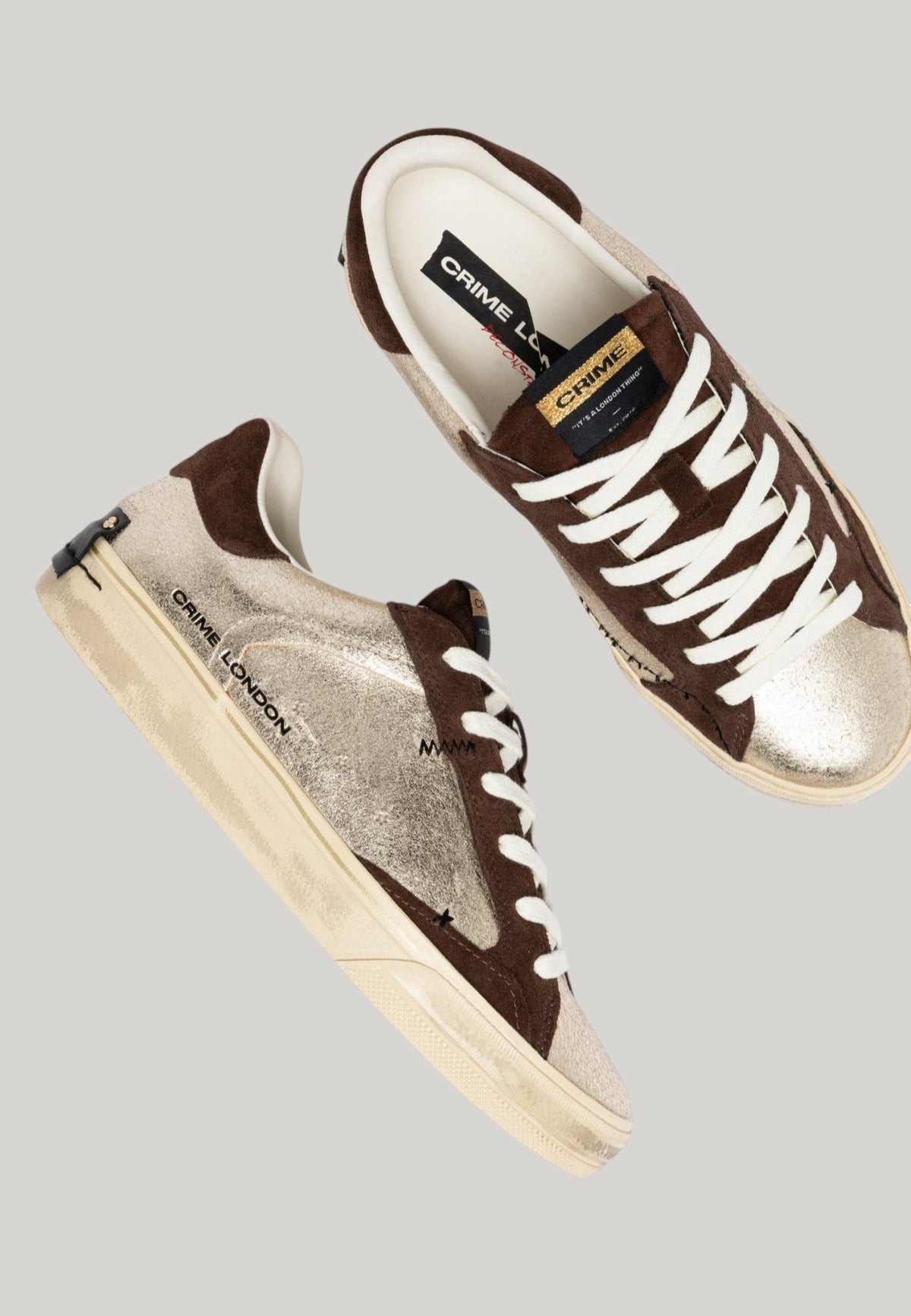 SNEAKERS DECOSTRUCTED ORO