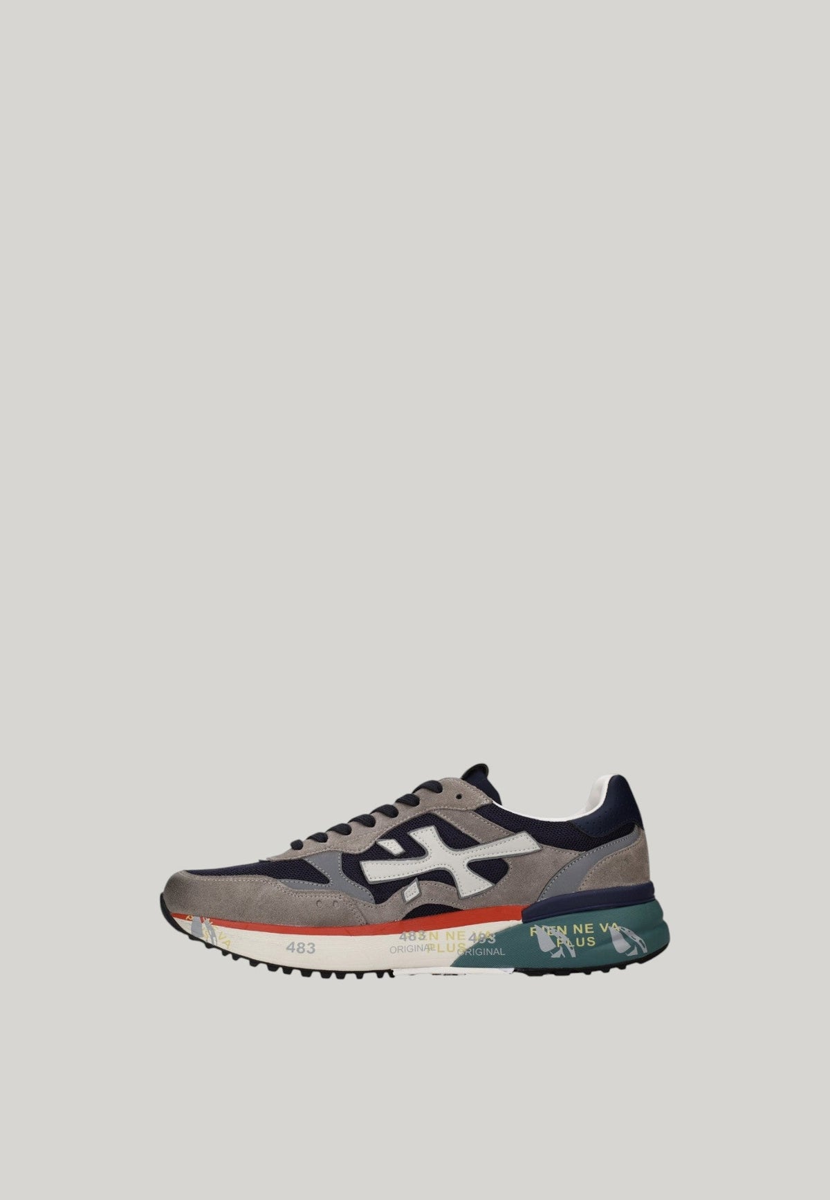 SNEAKERS MICK 0.1 8450 BLU E GRIGIE