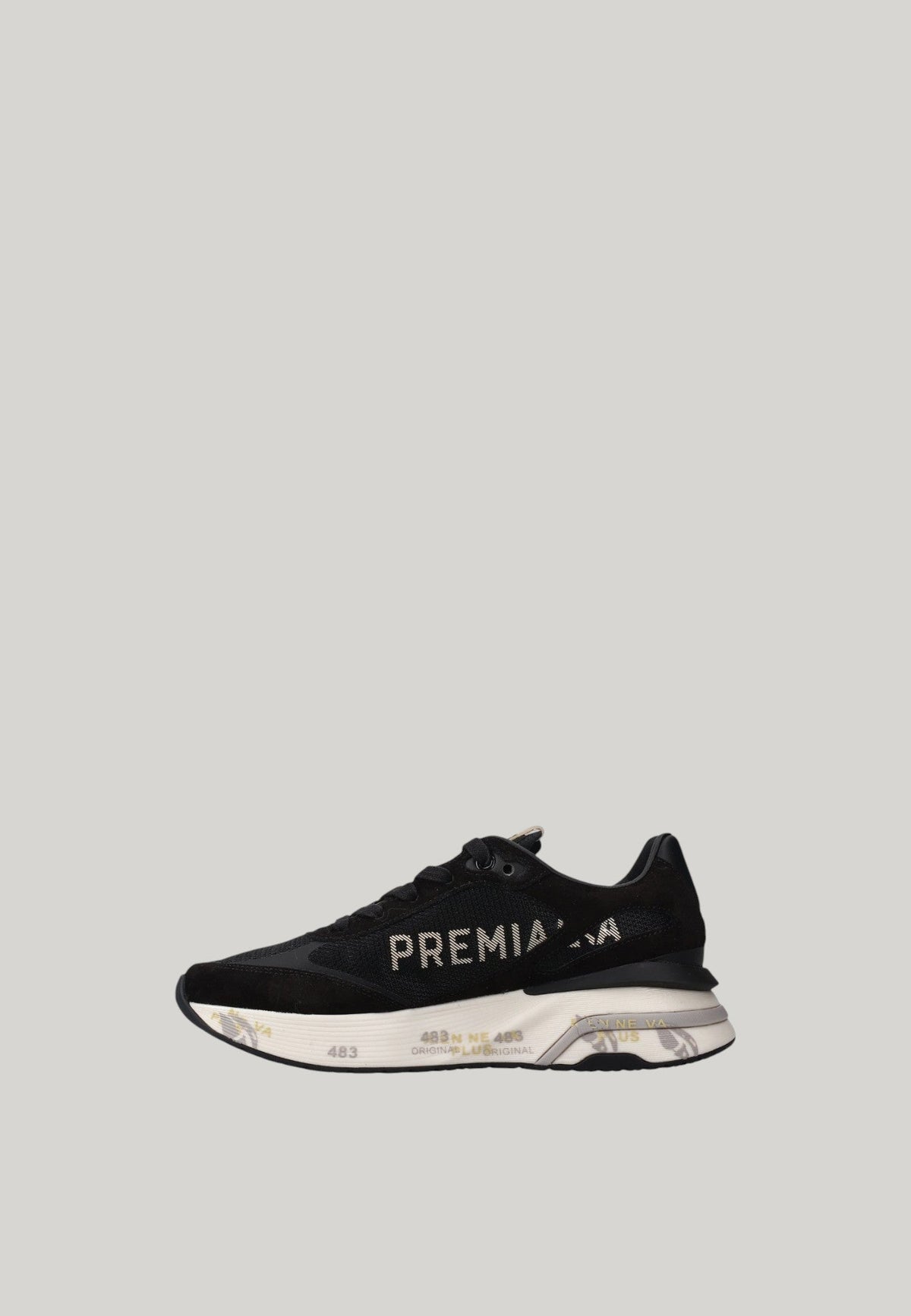 SNEAKERS MOERUND 7799 NERE CON DETTAGLI ORO